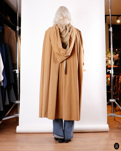 90's Claude Montana Camel Cotton Cape S