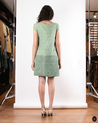 1970's Yves Saint Laurent "Rive Gauche" Quilted Mini Dress M