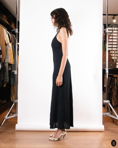 90's MaxMara Minimalistic Black Dress M