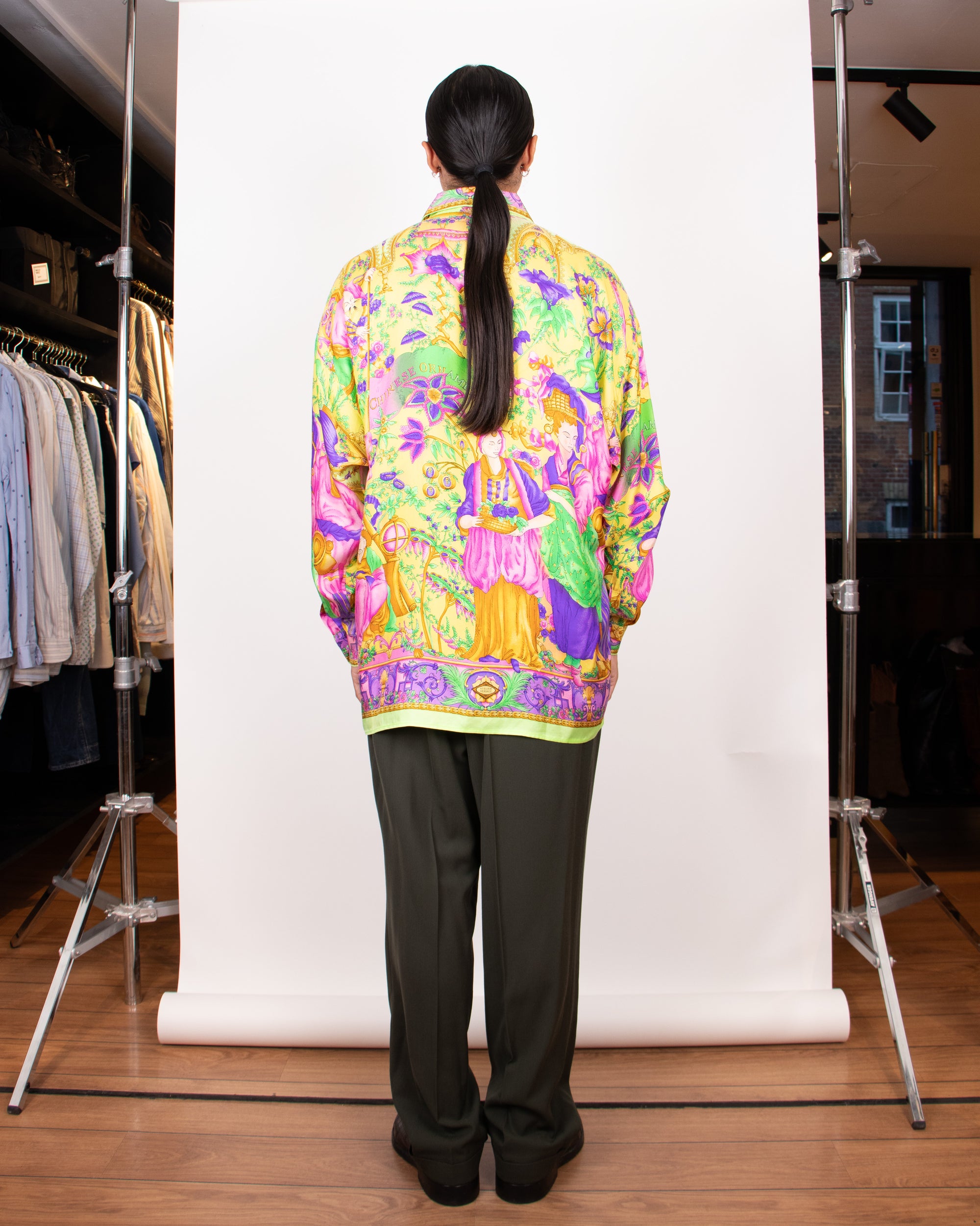 Early 1990s Gianni Versace Silk Print Shirt M/L