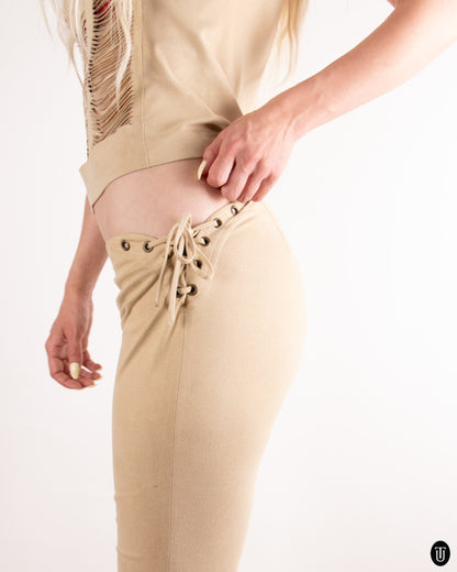 00's Plein Sud Jeans 3-Piece Tan Suit S