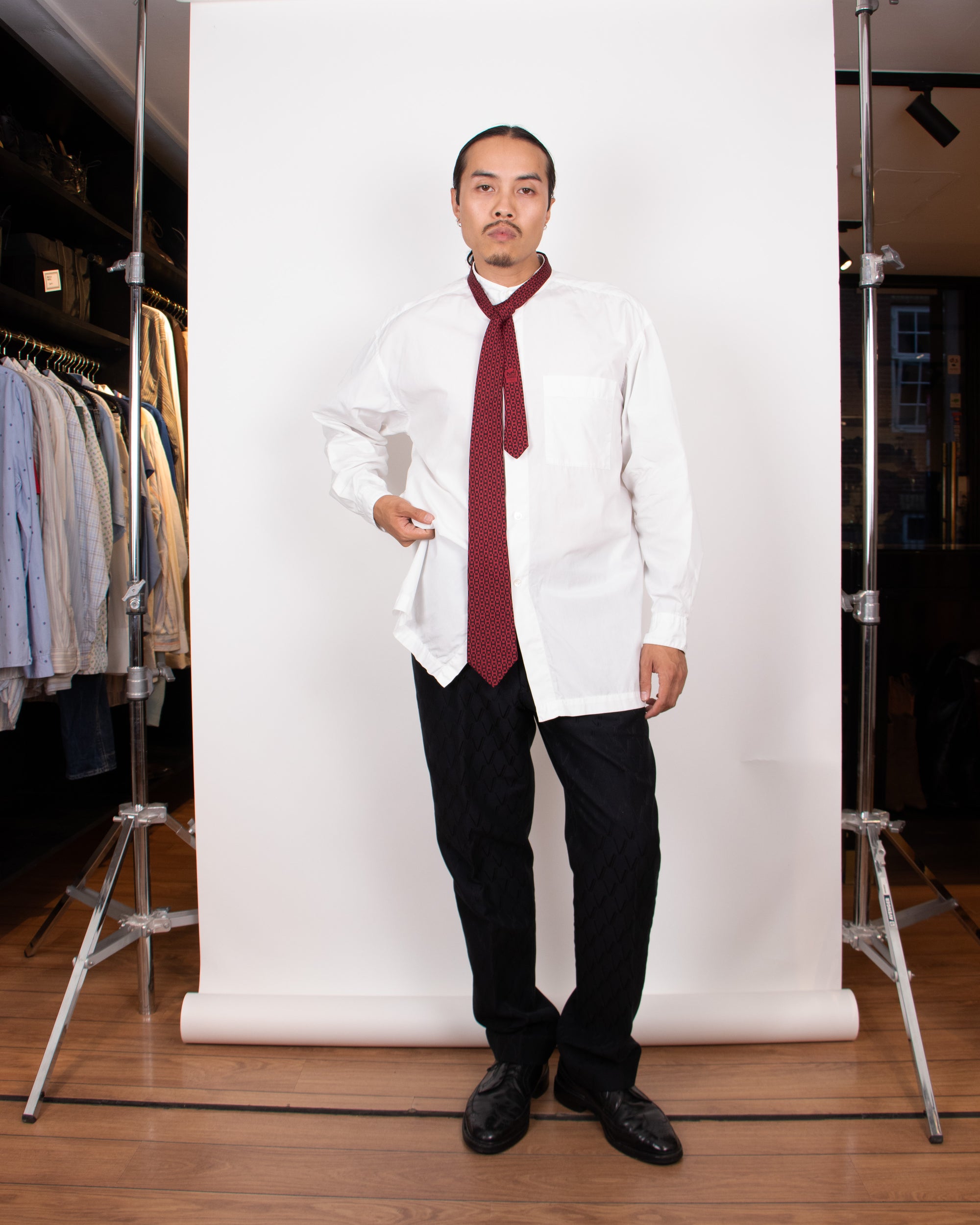IM Miyake Design Studio White Cotton Shirt M/L
