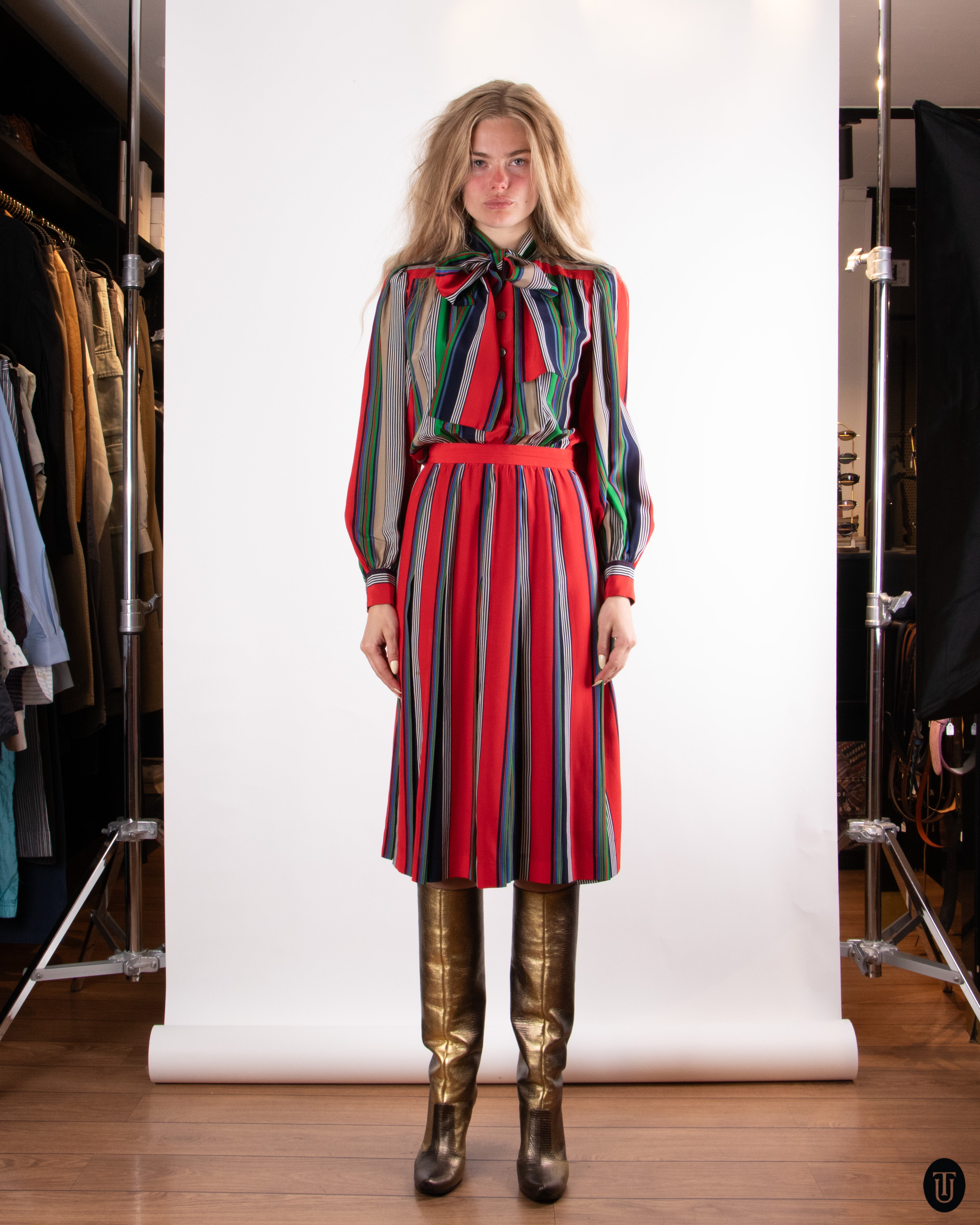 00's Miu Miu Silk Midi-Dress M – Time's Up Vintage
