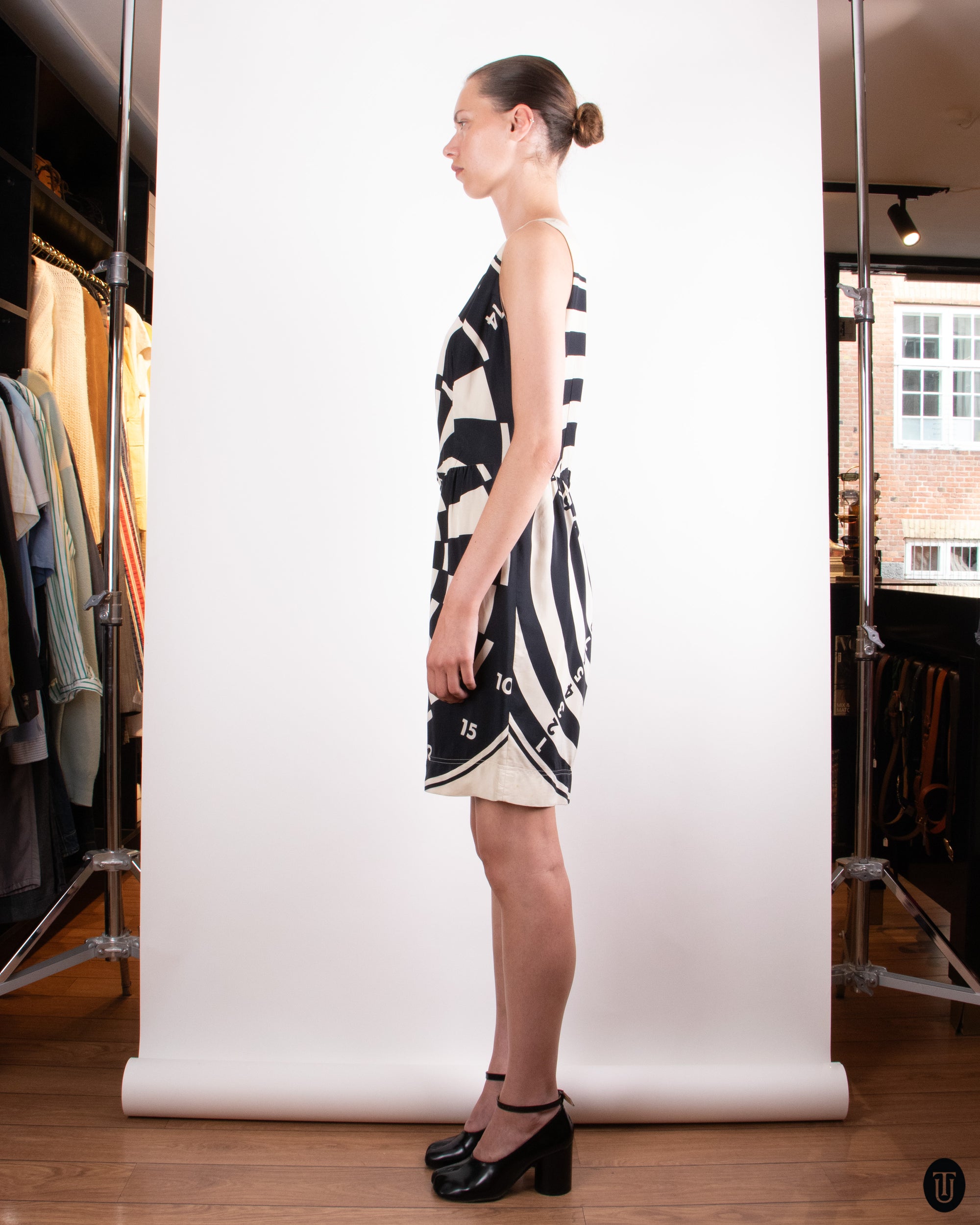 80's Moschino Dartboard Dress M