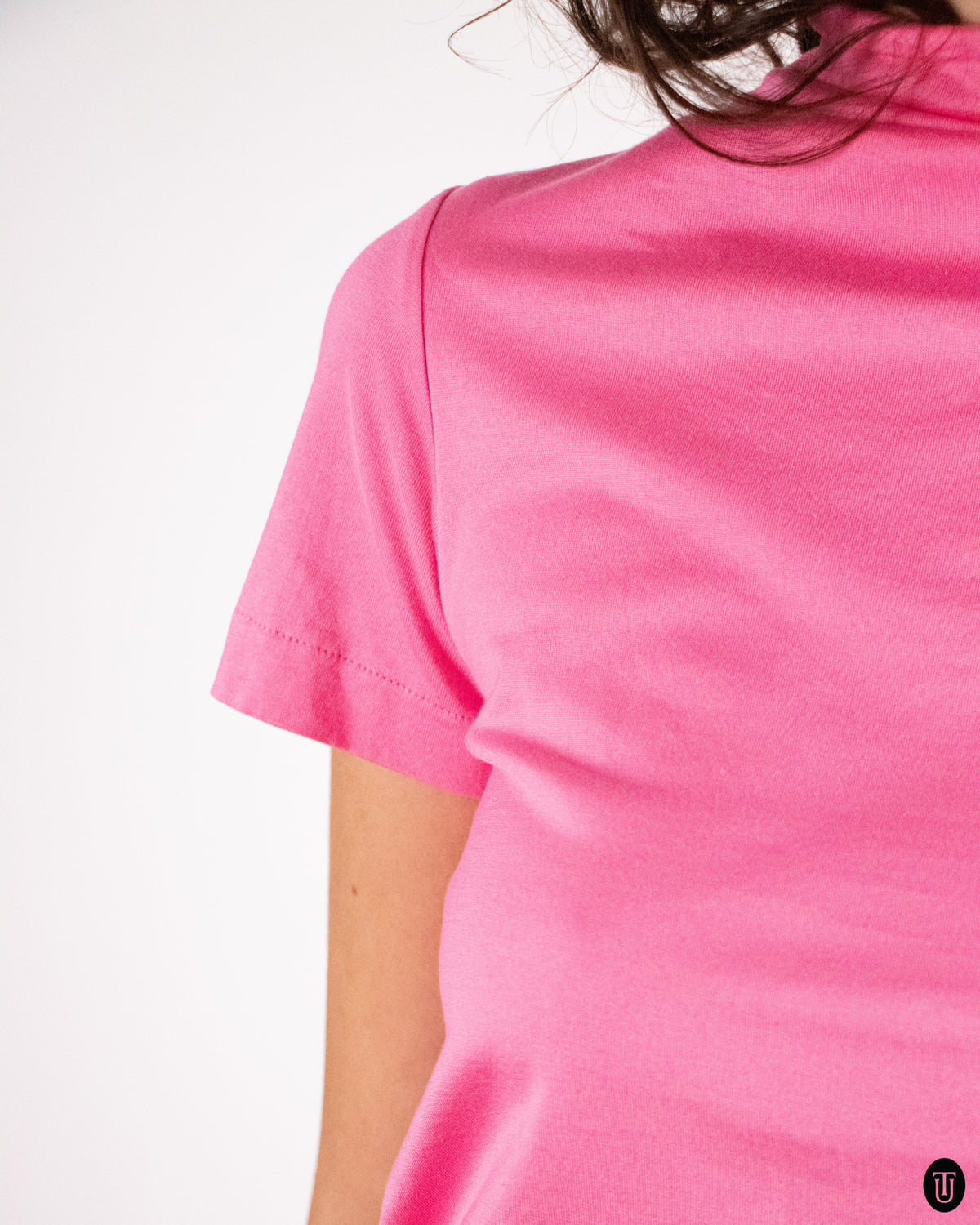 90's Comme Des Garçons "Tricot" Pink T-Shirt S