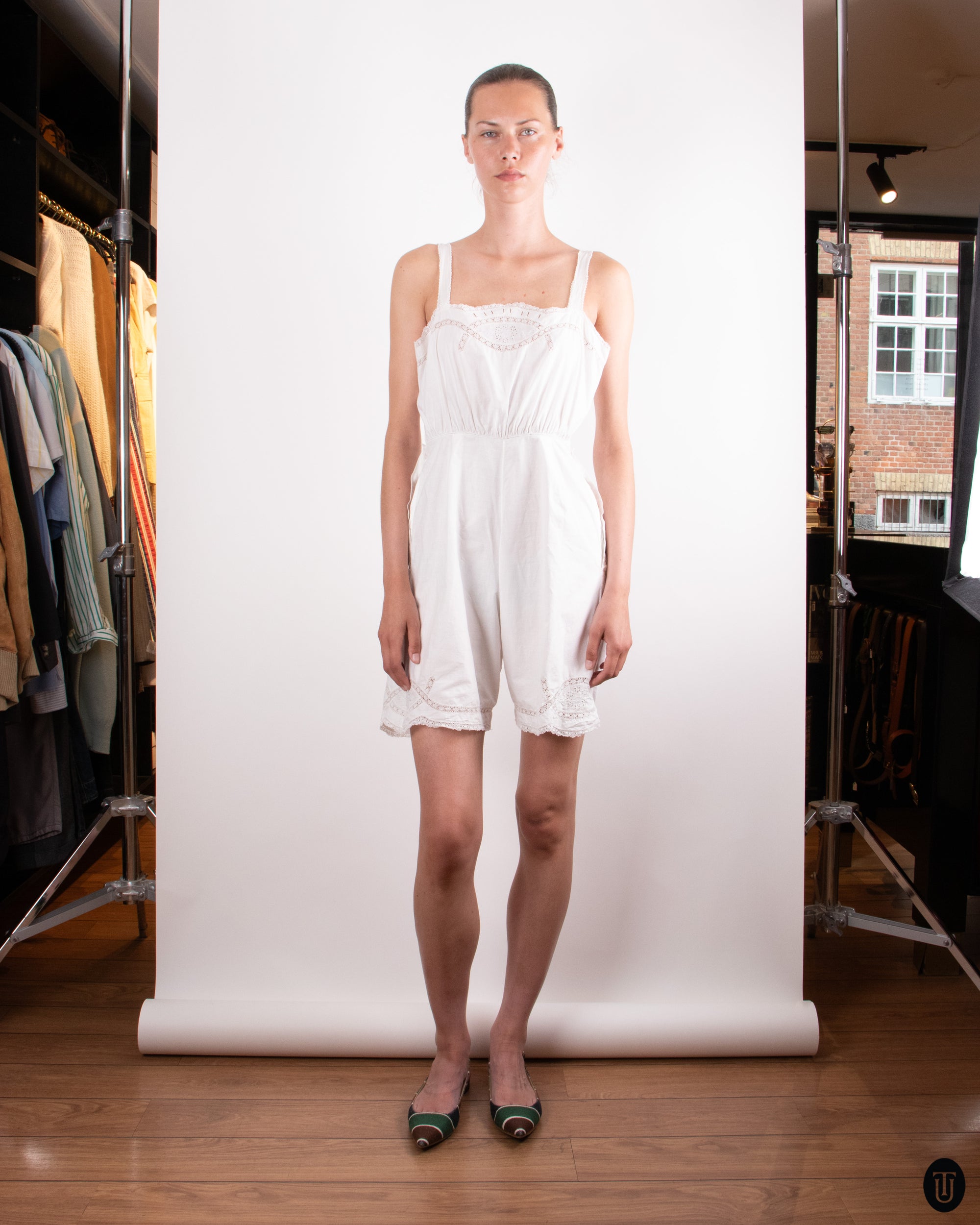 1920's Cotton Romper M