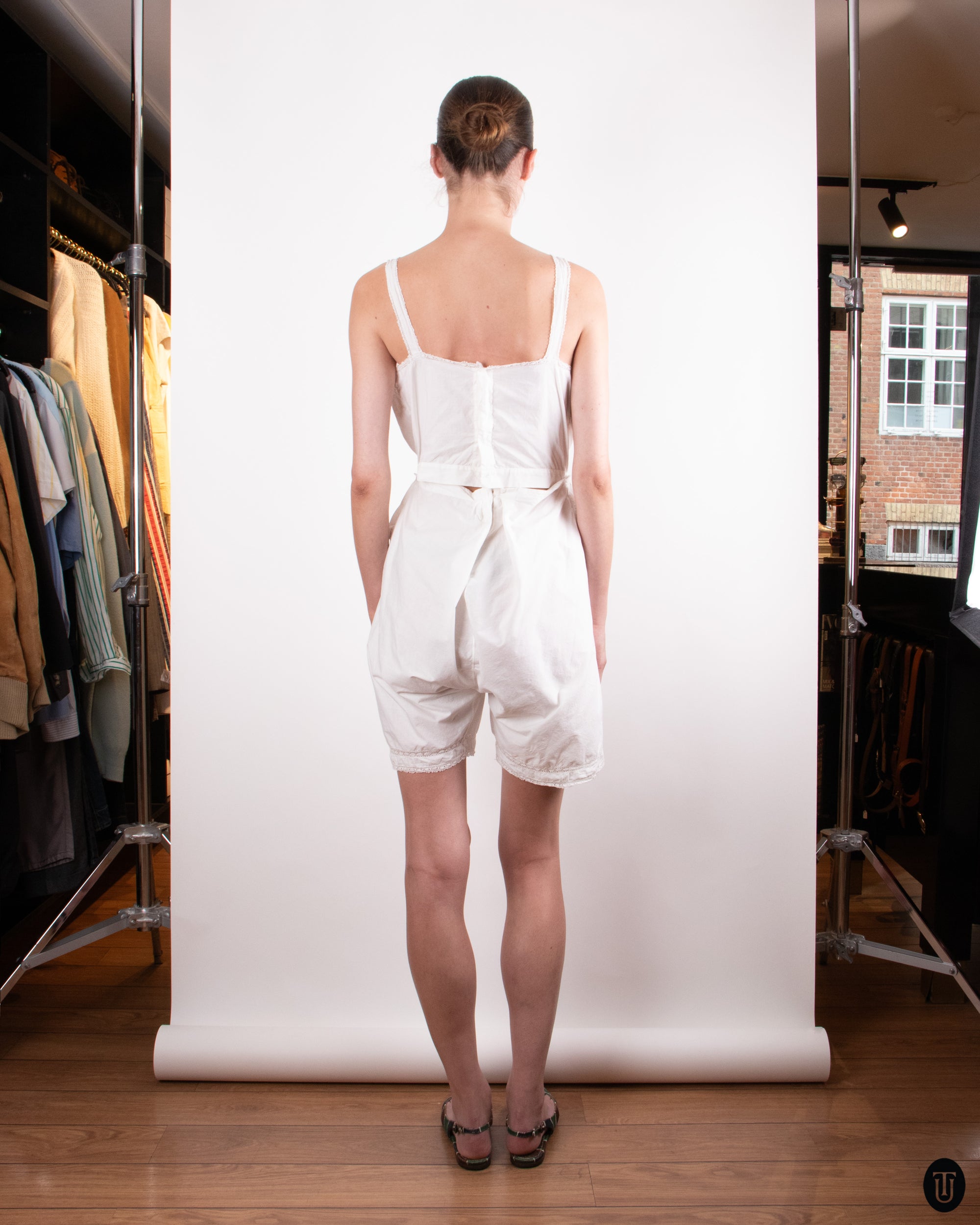1920's Cotton Romper M