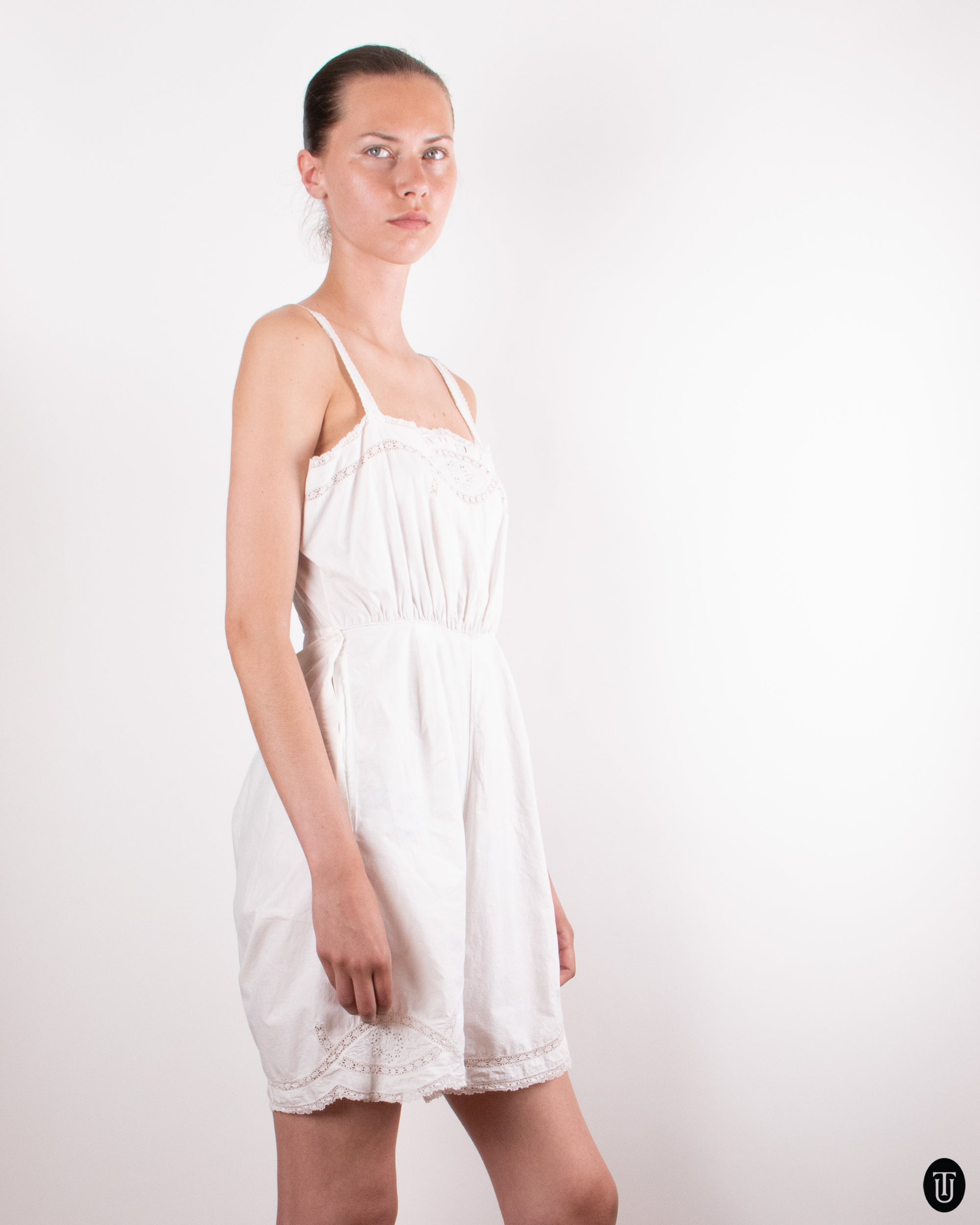1920's Cotton Romper M