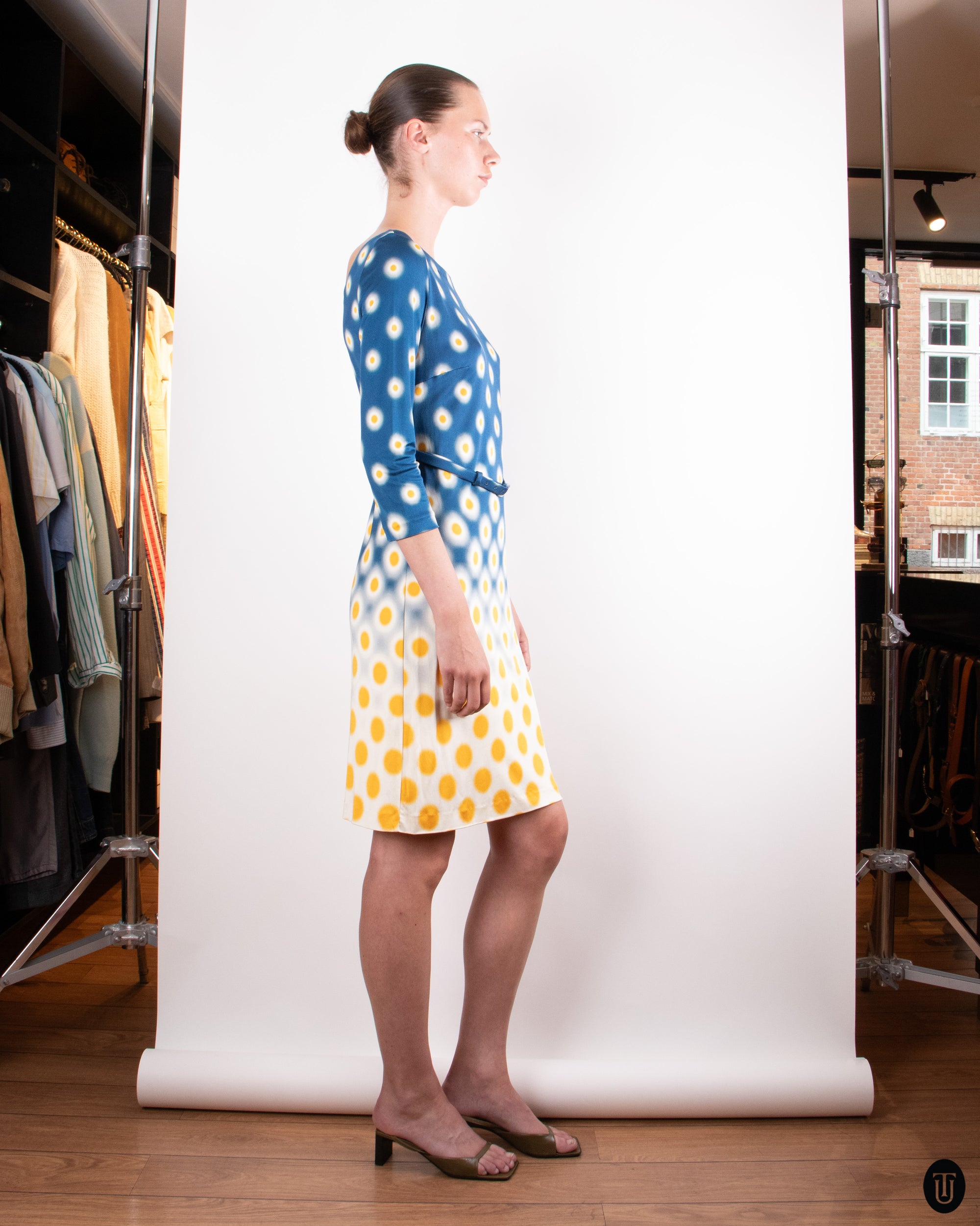 00's Prada Silk Dress M