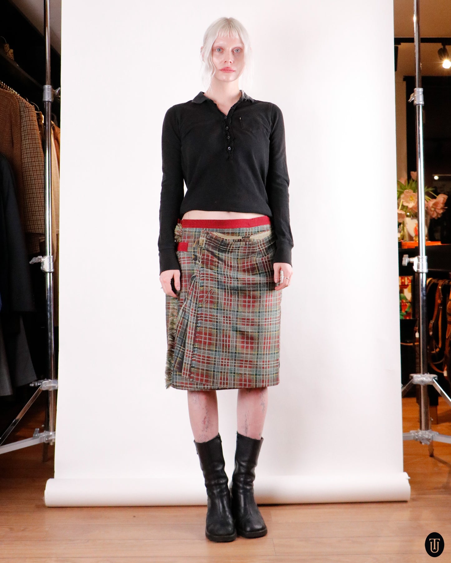 90's Jean Paul Gaultier Print Pattern Skirt L
