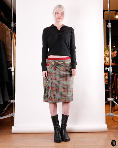 90's Jean Paul Gaultier Print Pattern Skirt L