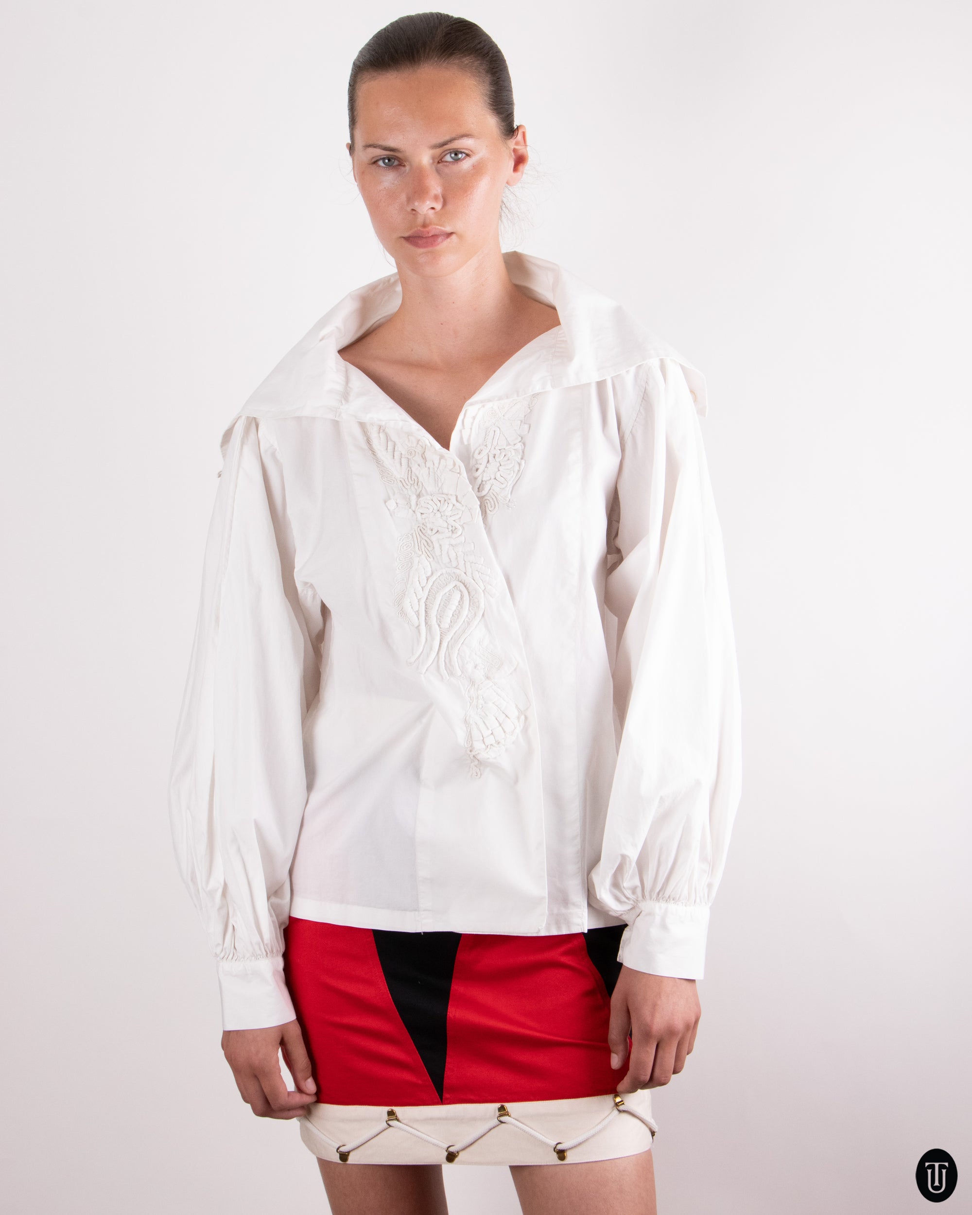 90's Dries Van Noten Cotton Blouse M