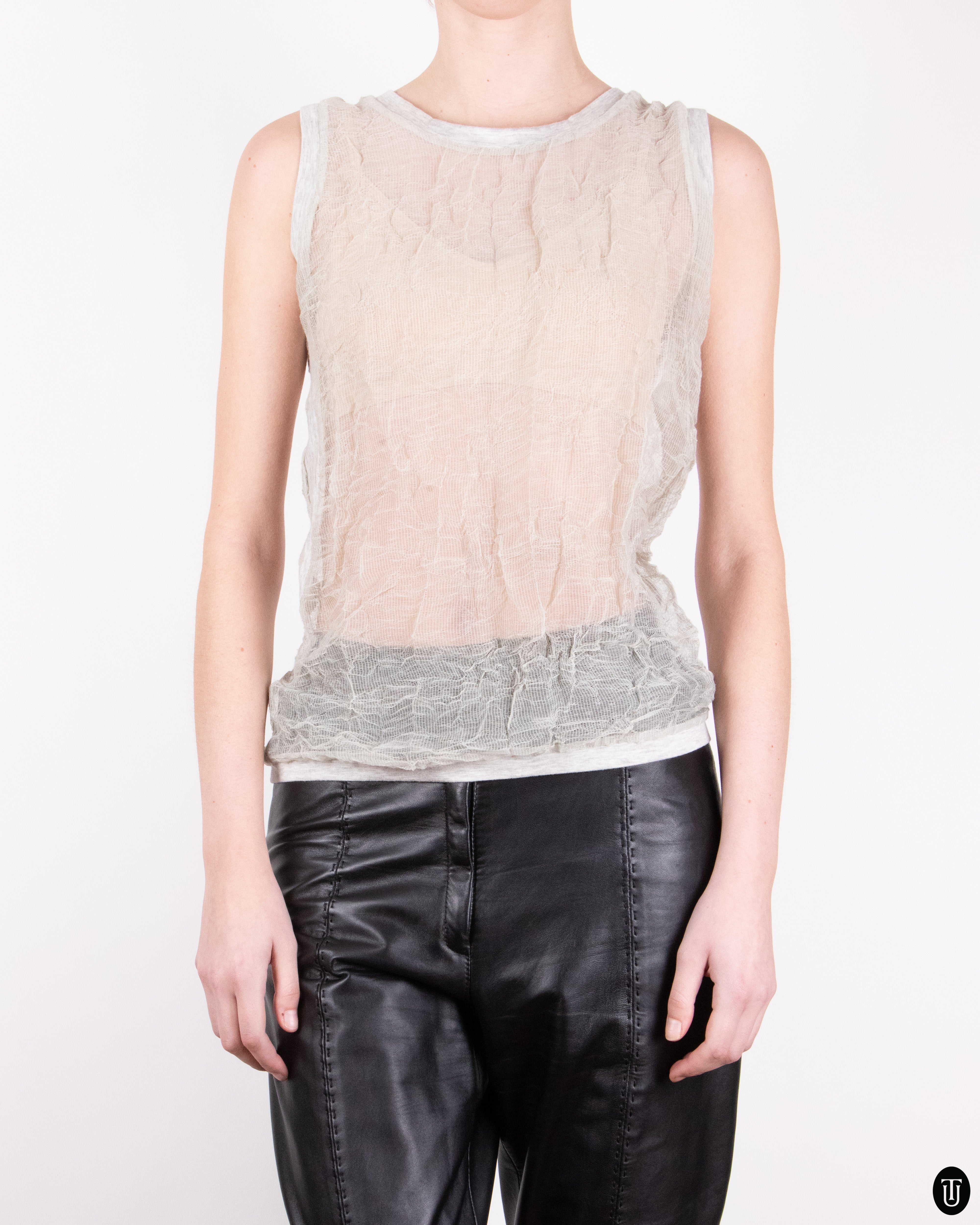 90s Helmut Lang Sheer Muscle T-Shirt S