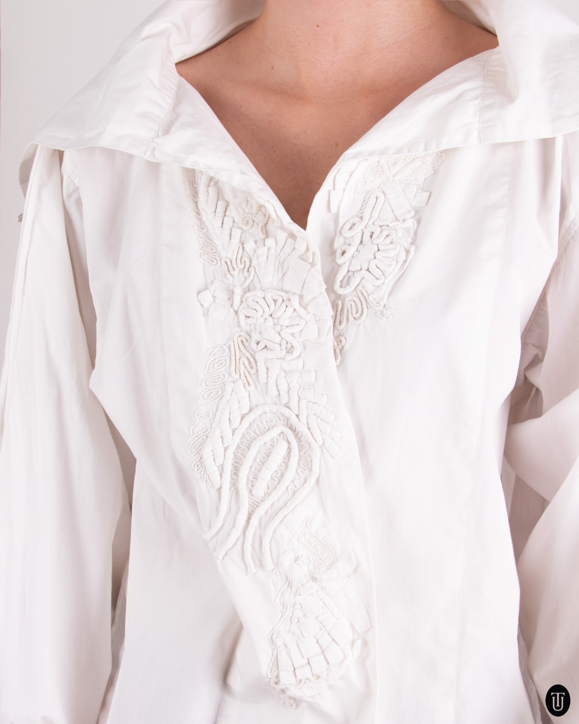 90's Dries Van Noten Cotton Blouse M