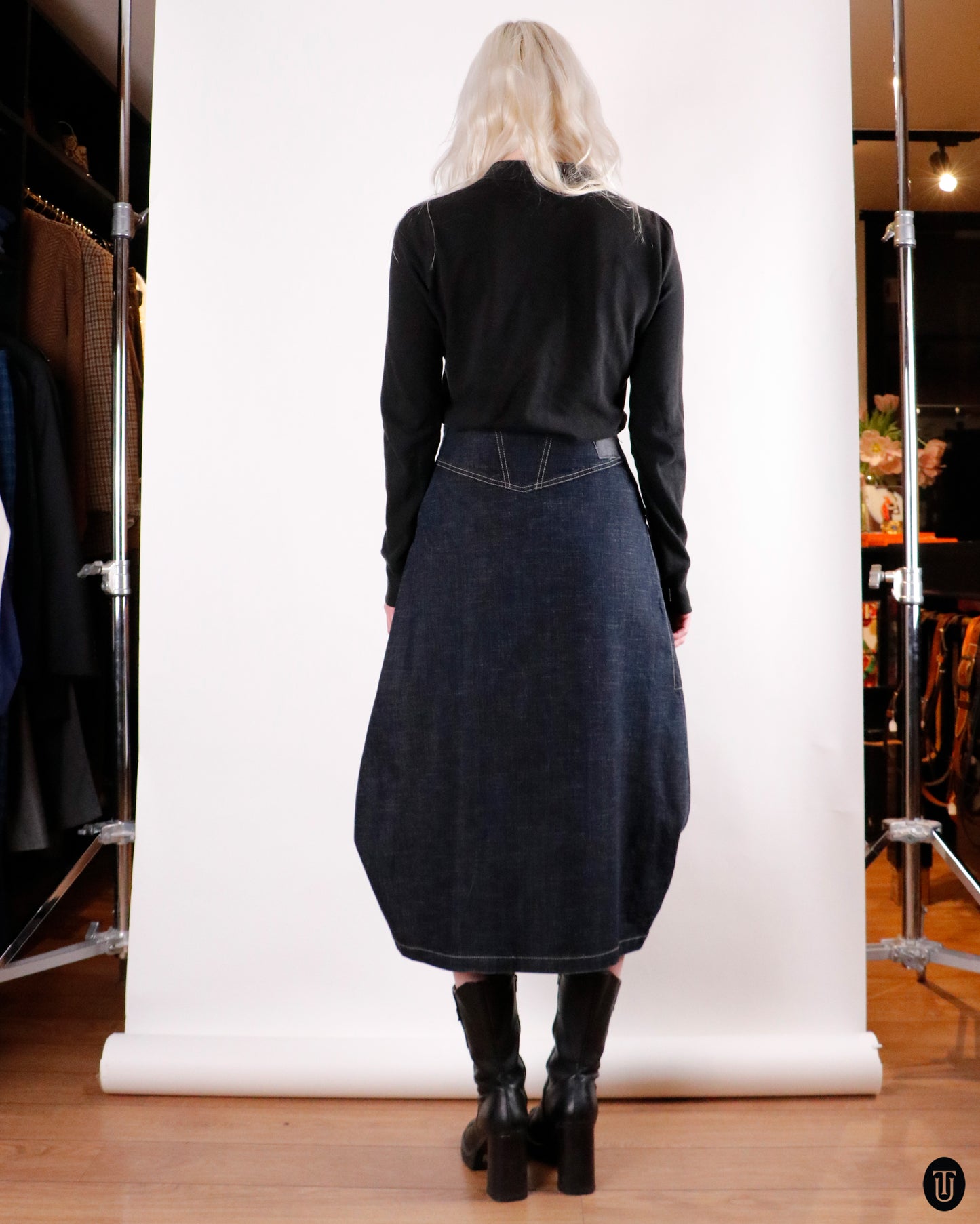 00's Marithé + François Girbaud Cotton Skirt M