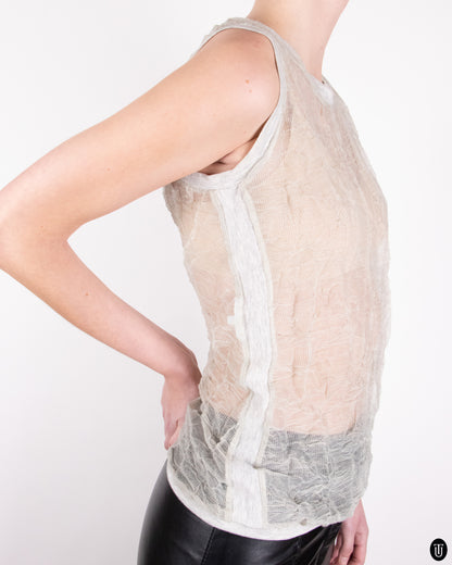 90's Helmut Lang Sheer Muscle T-Shirt S