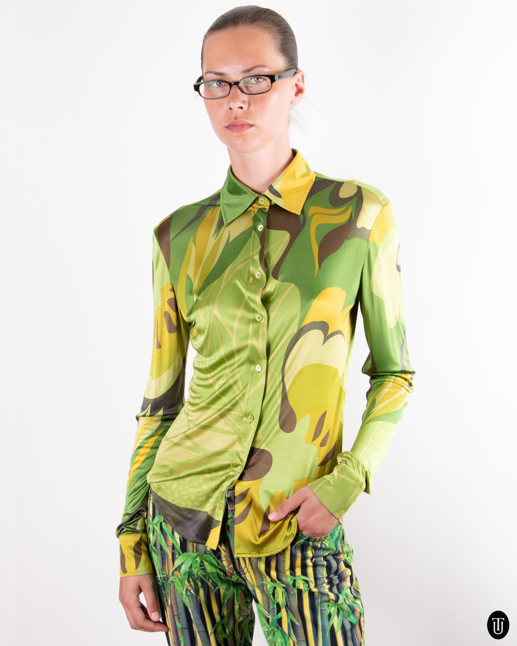 00's Gucci by Tom Ford Slinky Shirt M - Main Image