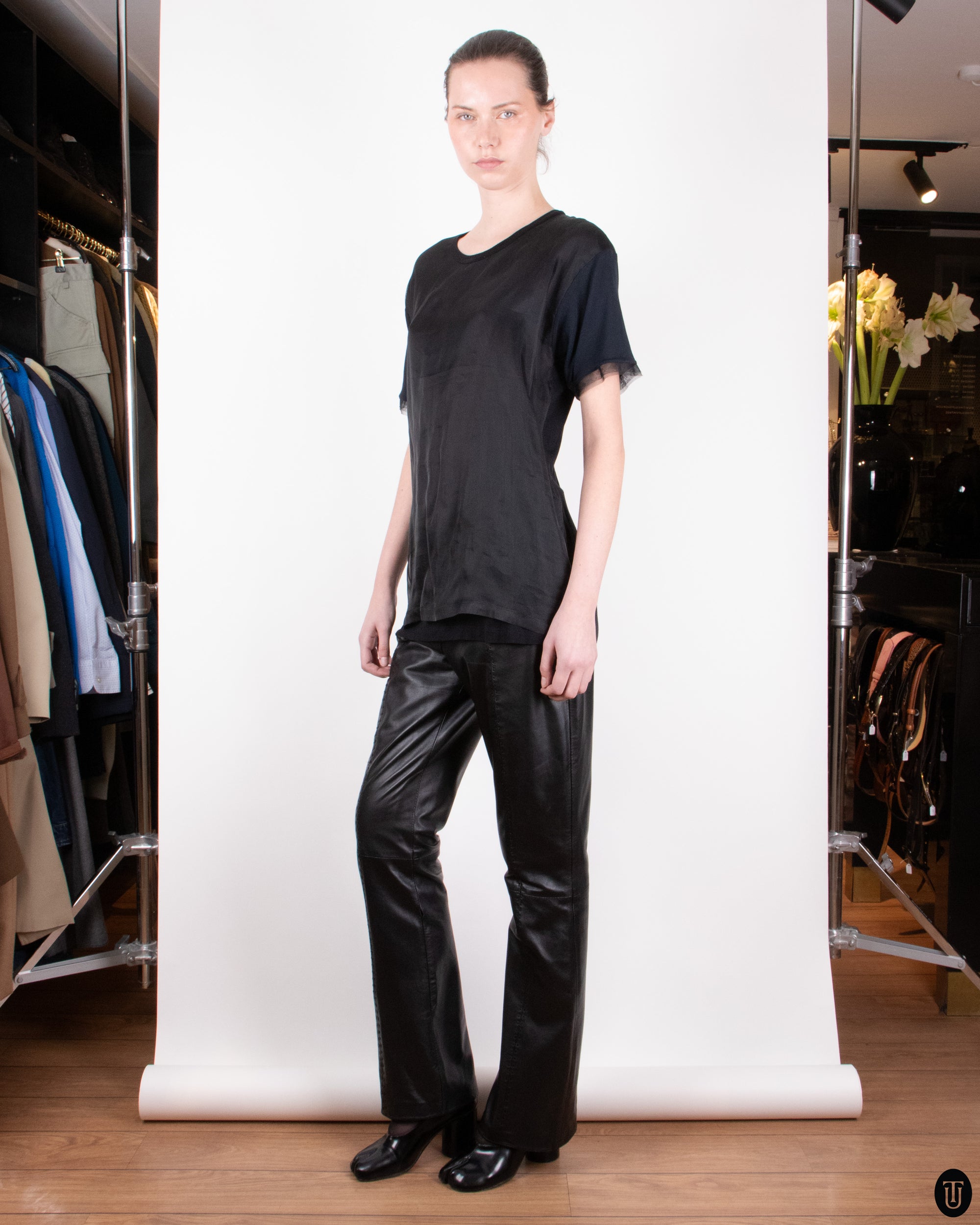 00s Lanvin Silk and Cotton T-shirt M