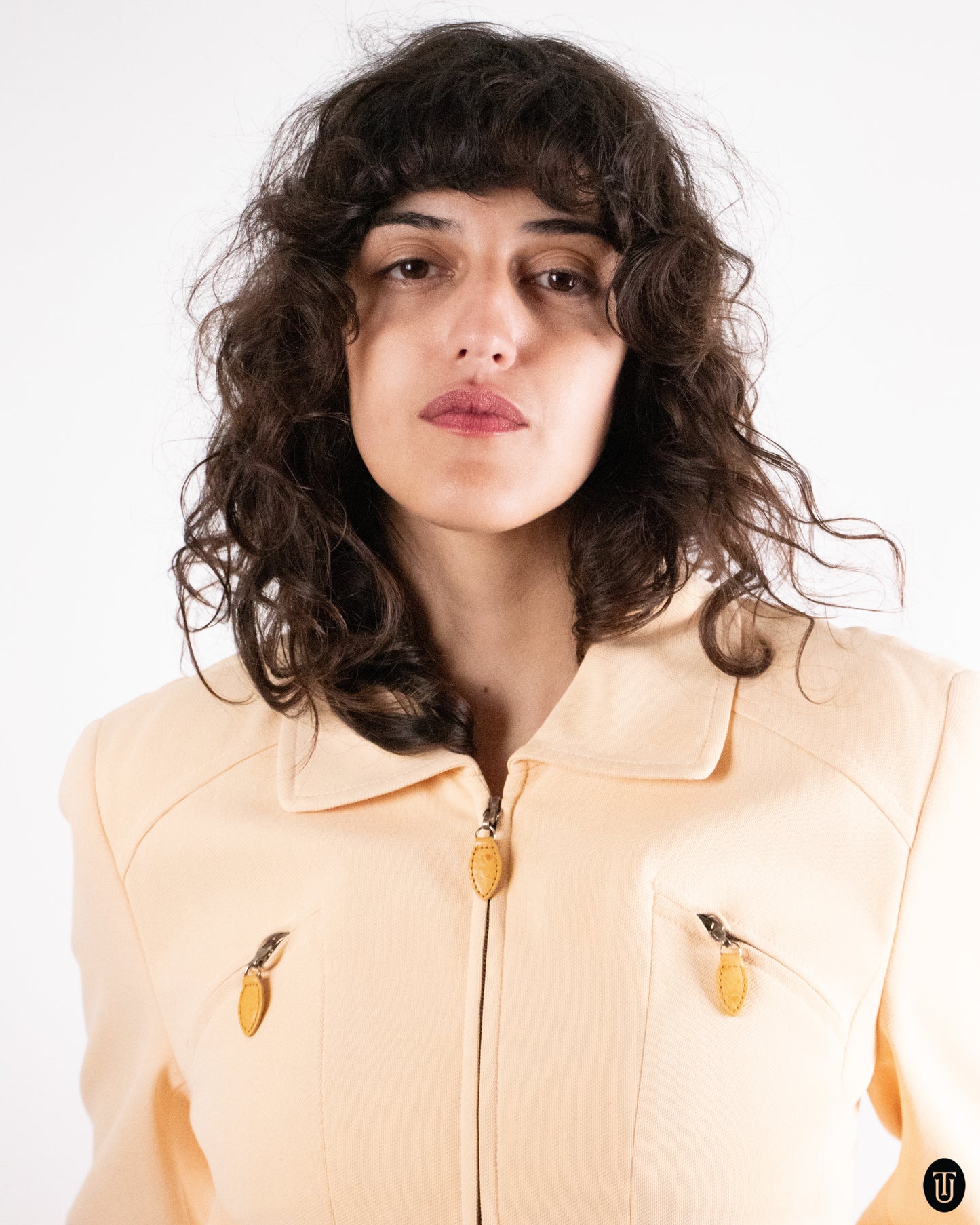 1980's Escada Beige Cotton Jacket S