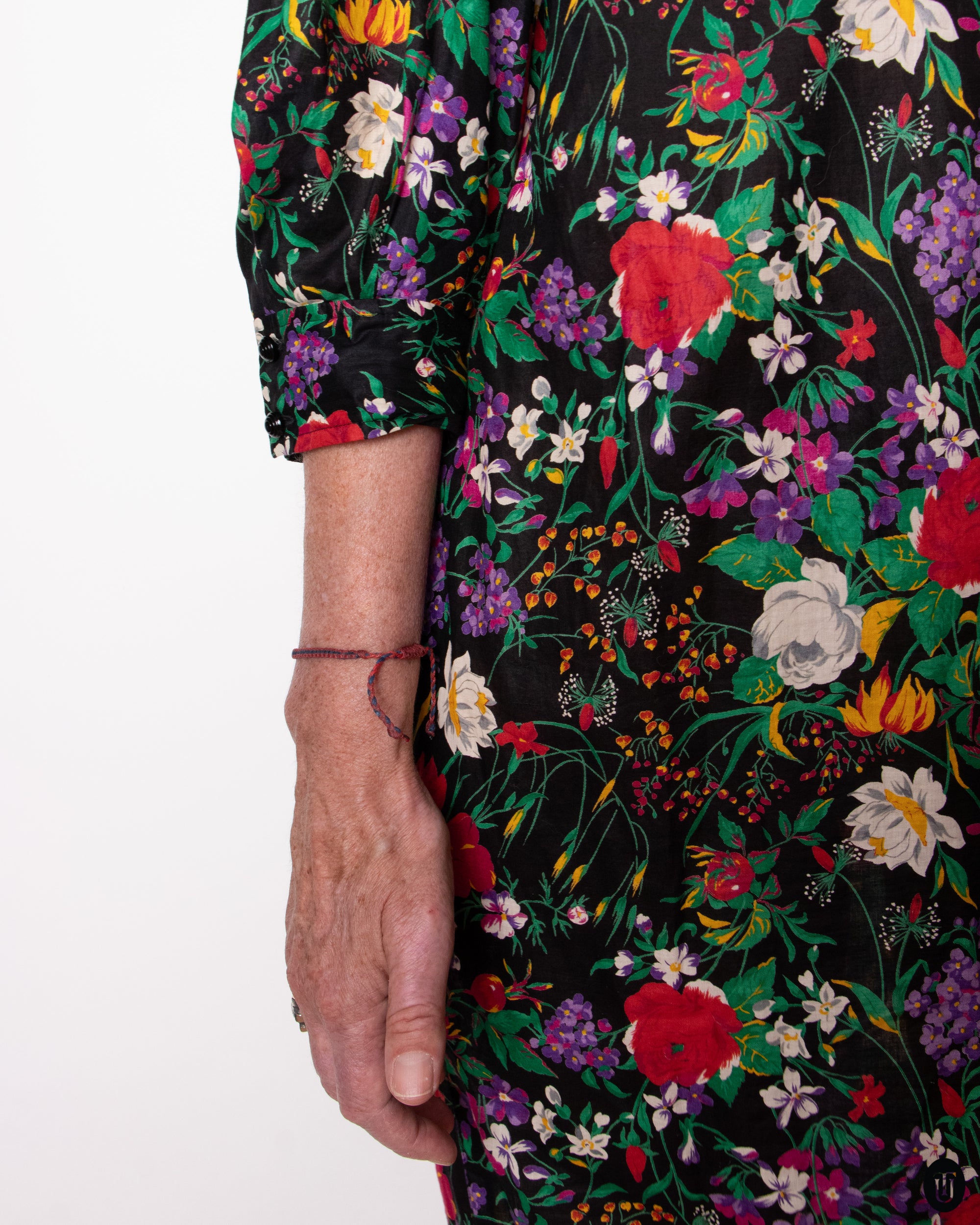70's Ungaro Floral Sack Dress M