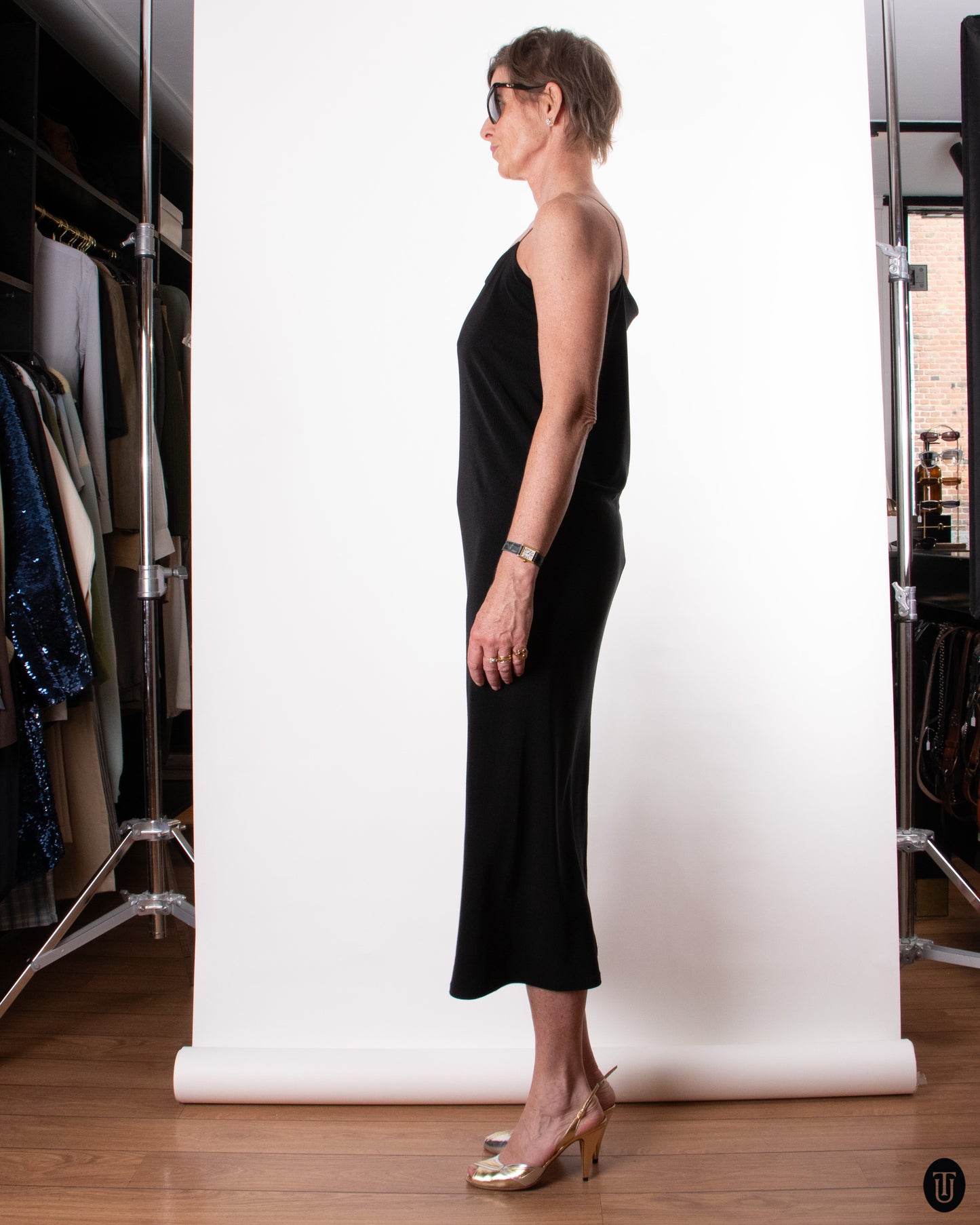 90's Yohji Yamamoto Slinky Black Dress M