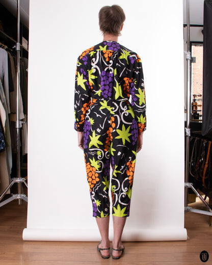 80's Yves Saint Laurent Cotton Jumpsuit M