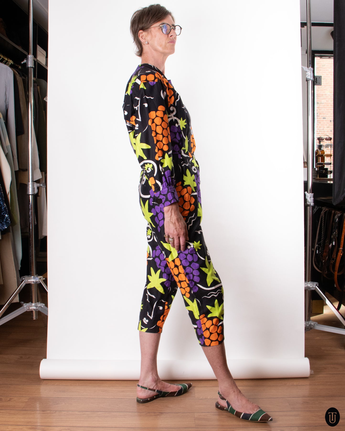 80's Yves Saint Laurent Cotton Jumpsuit M