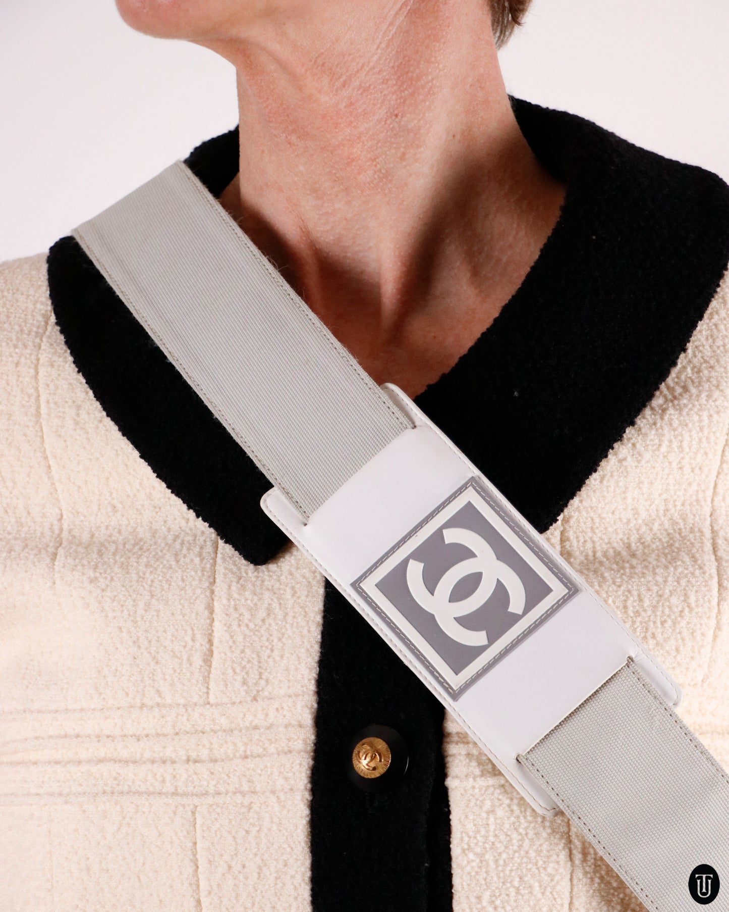 00's Chanel CC Sports Line Cross Body Bag