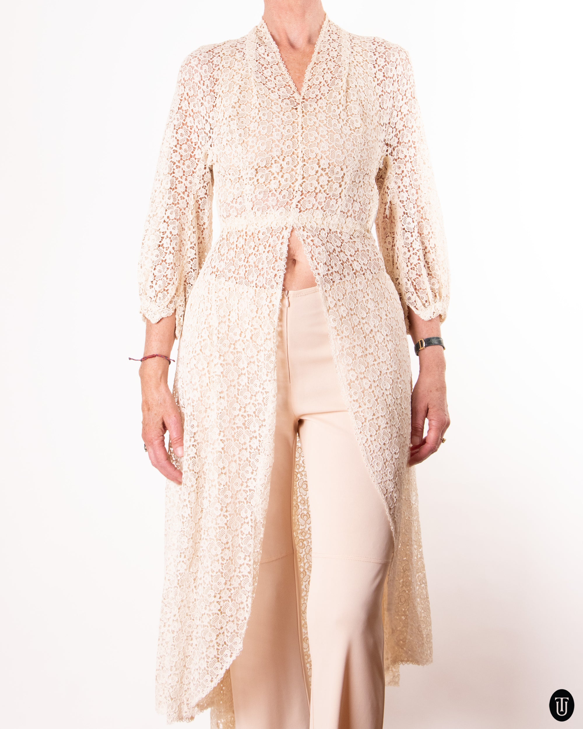 1930's Lace Dress XS