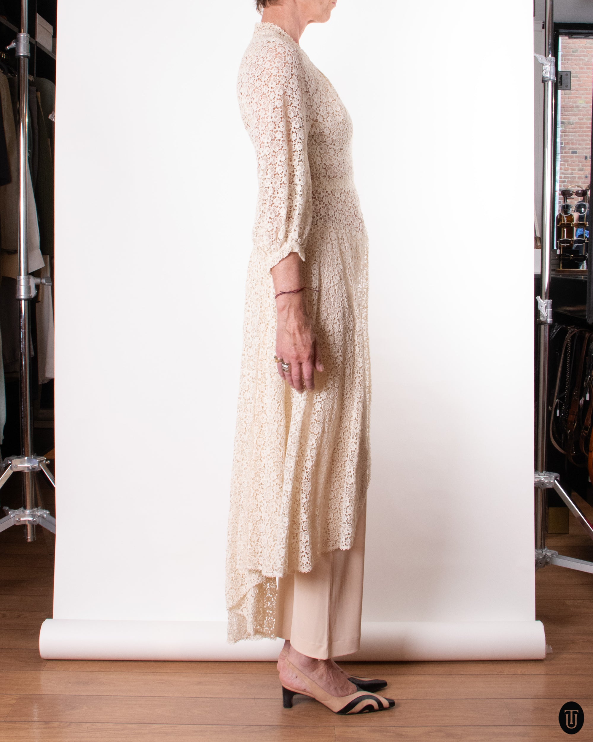 1930's Lace Dress XS
