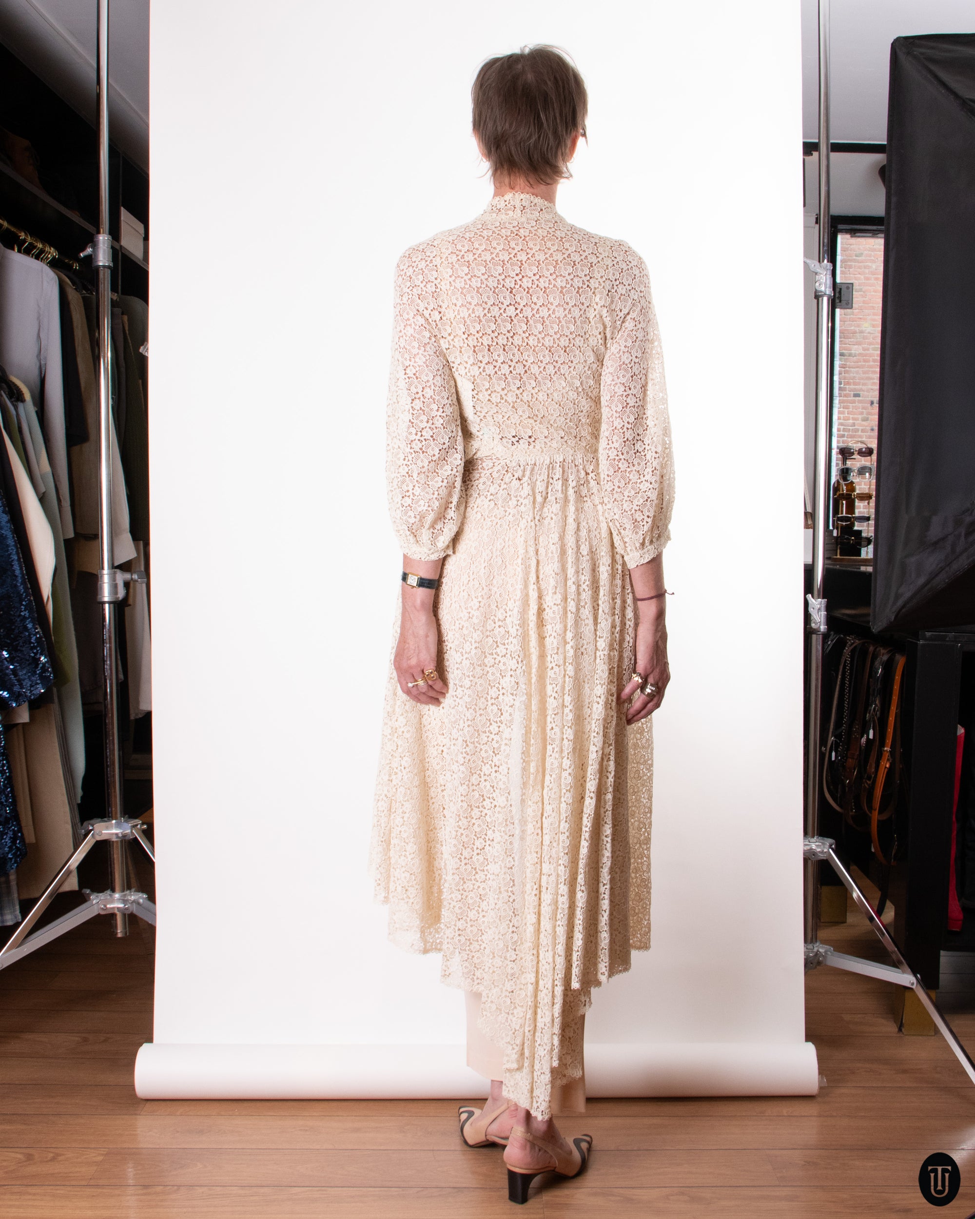 1930's Lace Dress XS