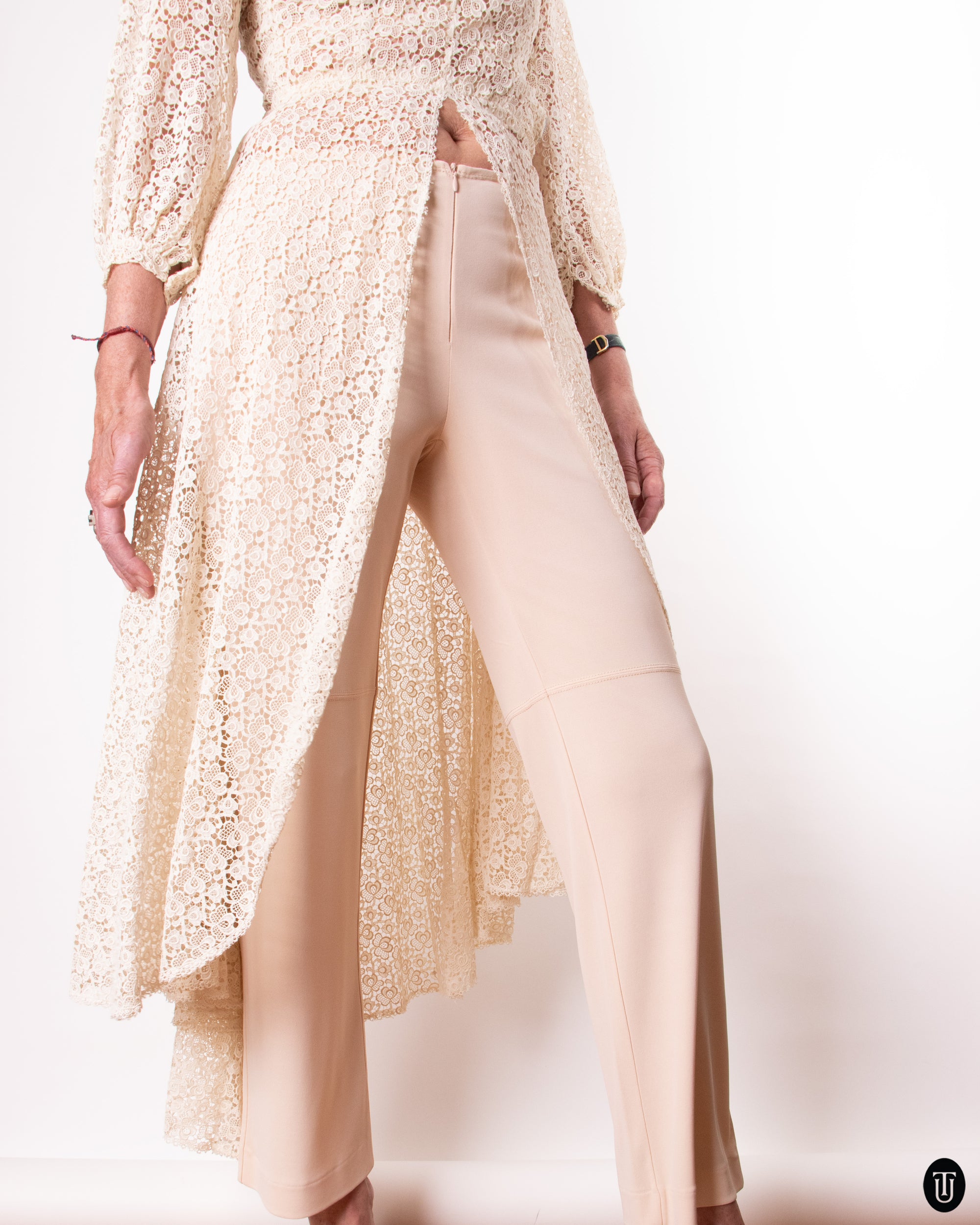 1930's Lace Dress XS
