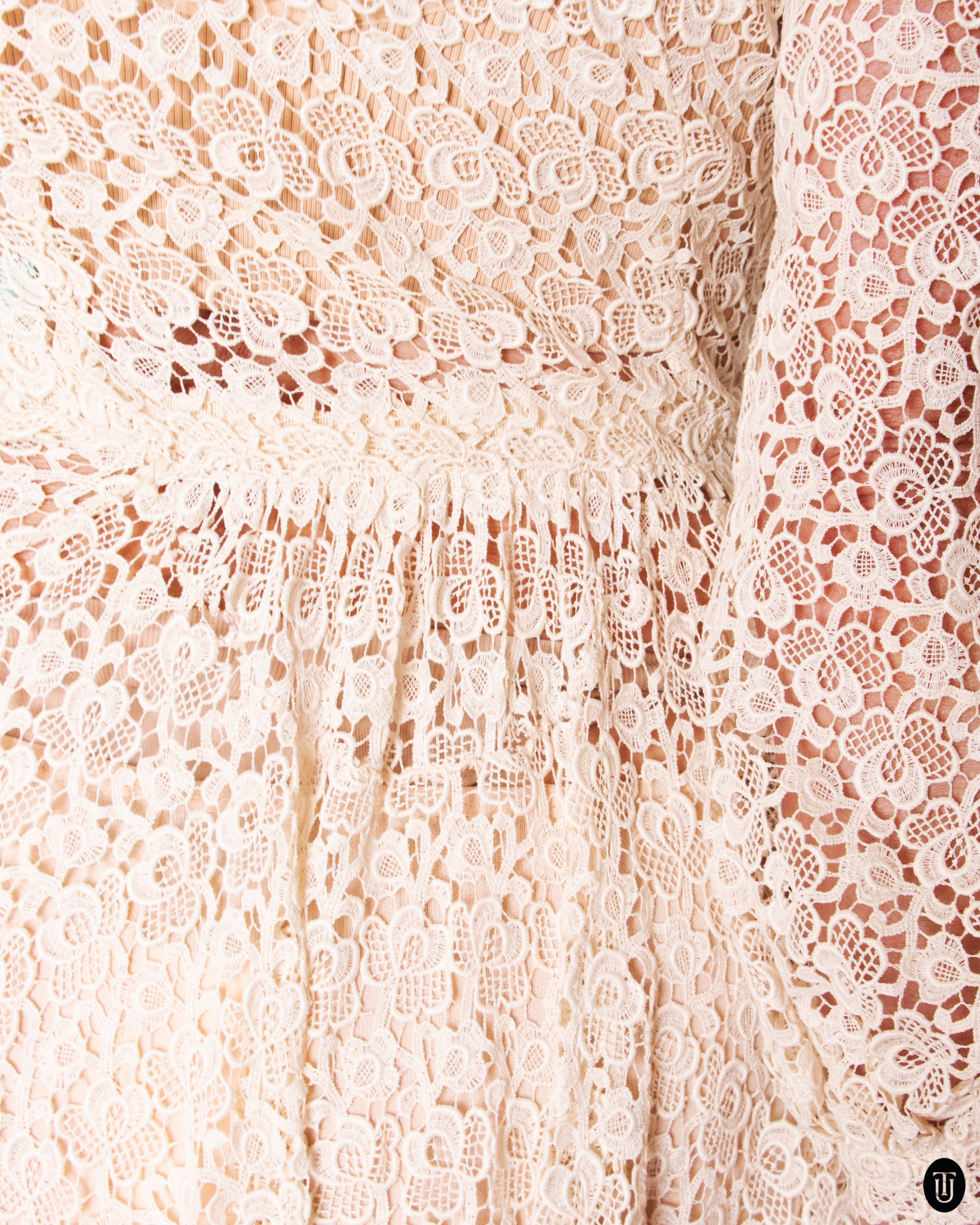 1930's Lace Dress XS