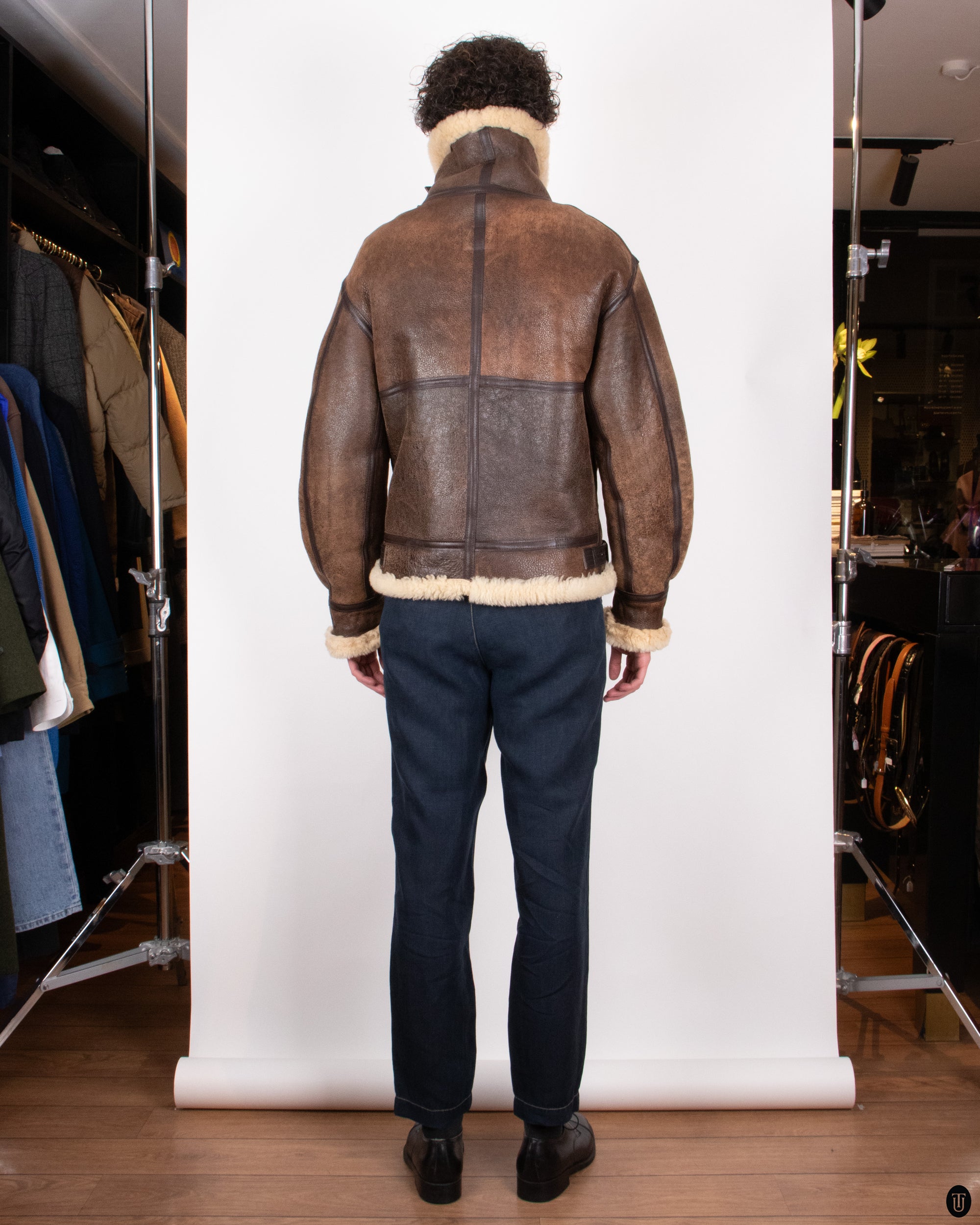 00's Avirex LTD Shearling Jacket M