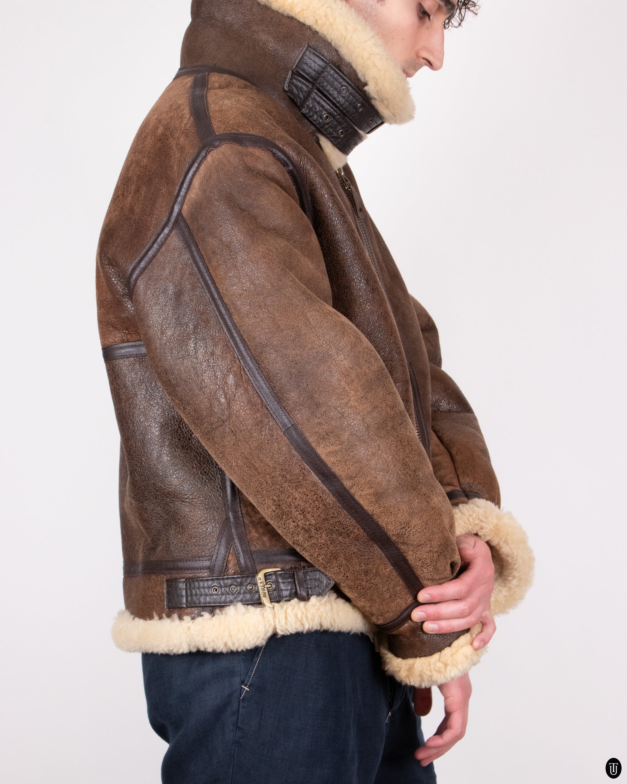 00's Avirex LTD Shearling Jacket M