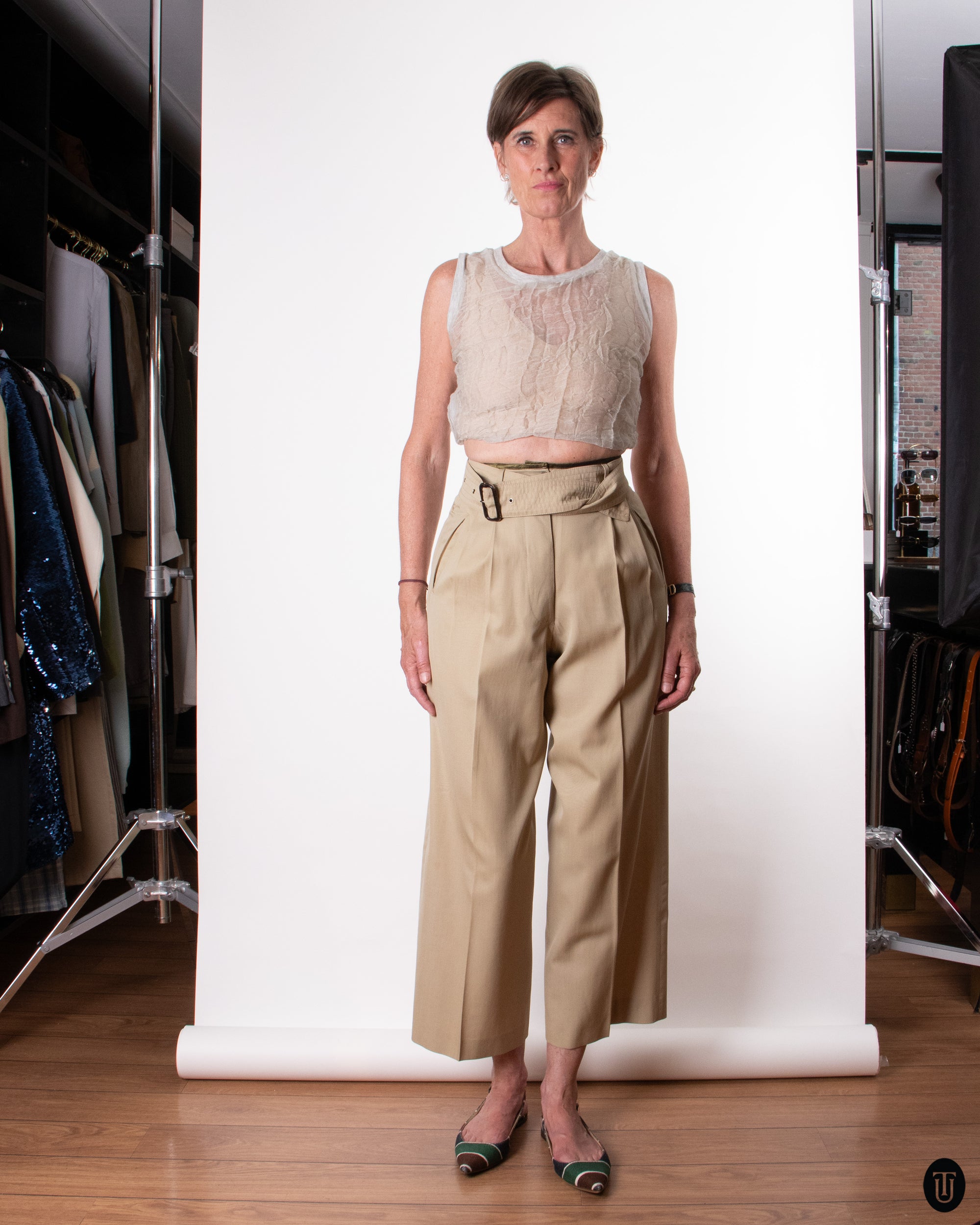 00's Jean Paul Gaultier Belted Culottes M