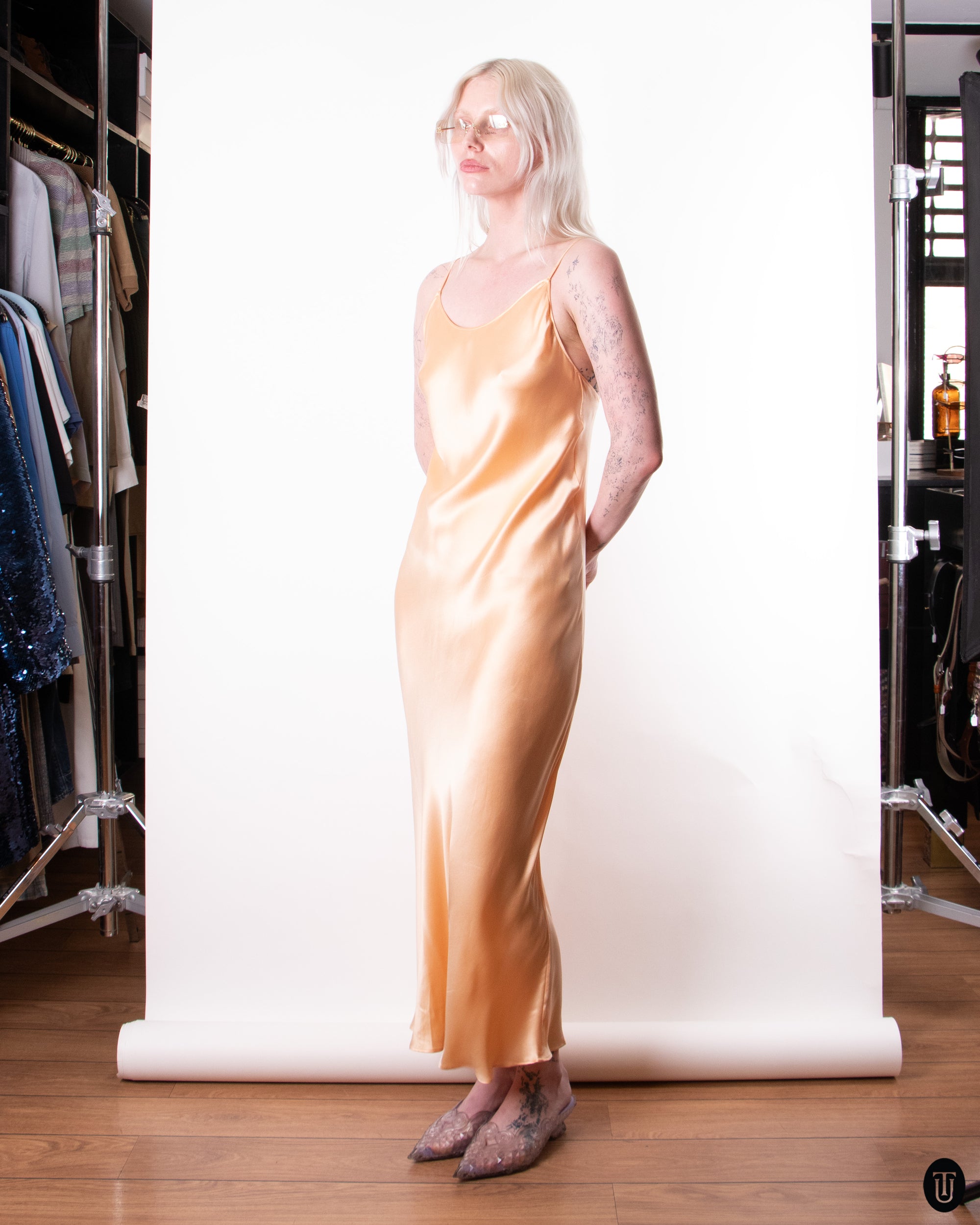 90's Silk Slip Dress S