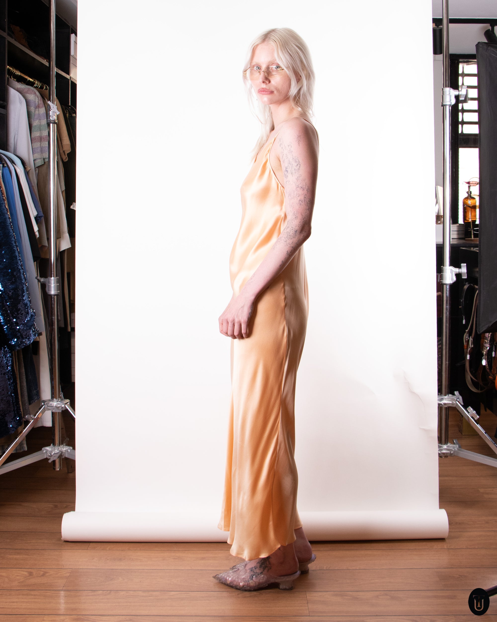 90's Silk Slip Dress S