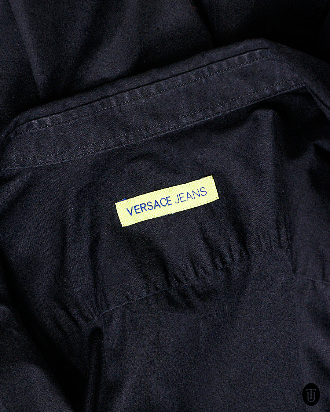 2000s Versace Jeans Black Cotton Shirt S