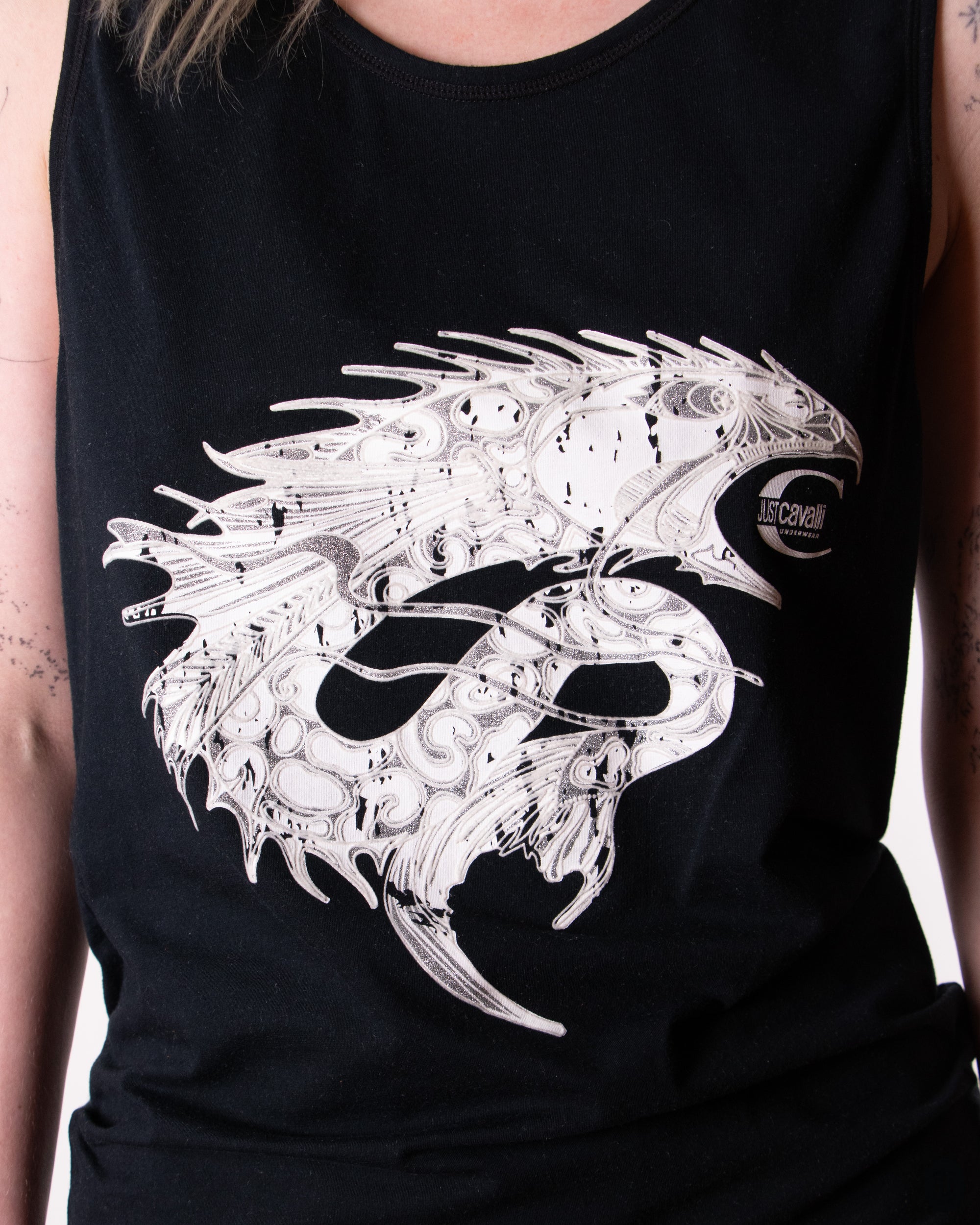 90's Just Cavalli Cotton Muscle T XL