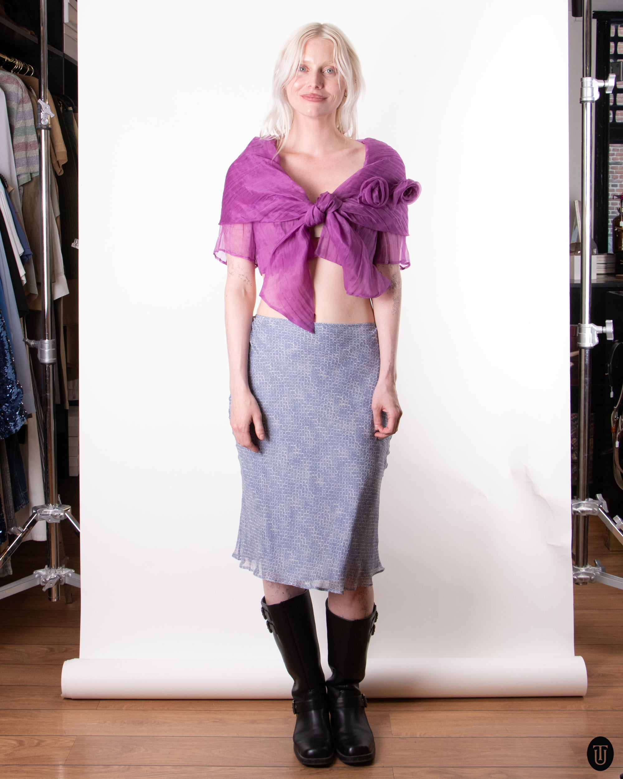 80's Sheer Wrap Bolero M