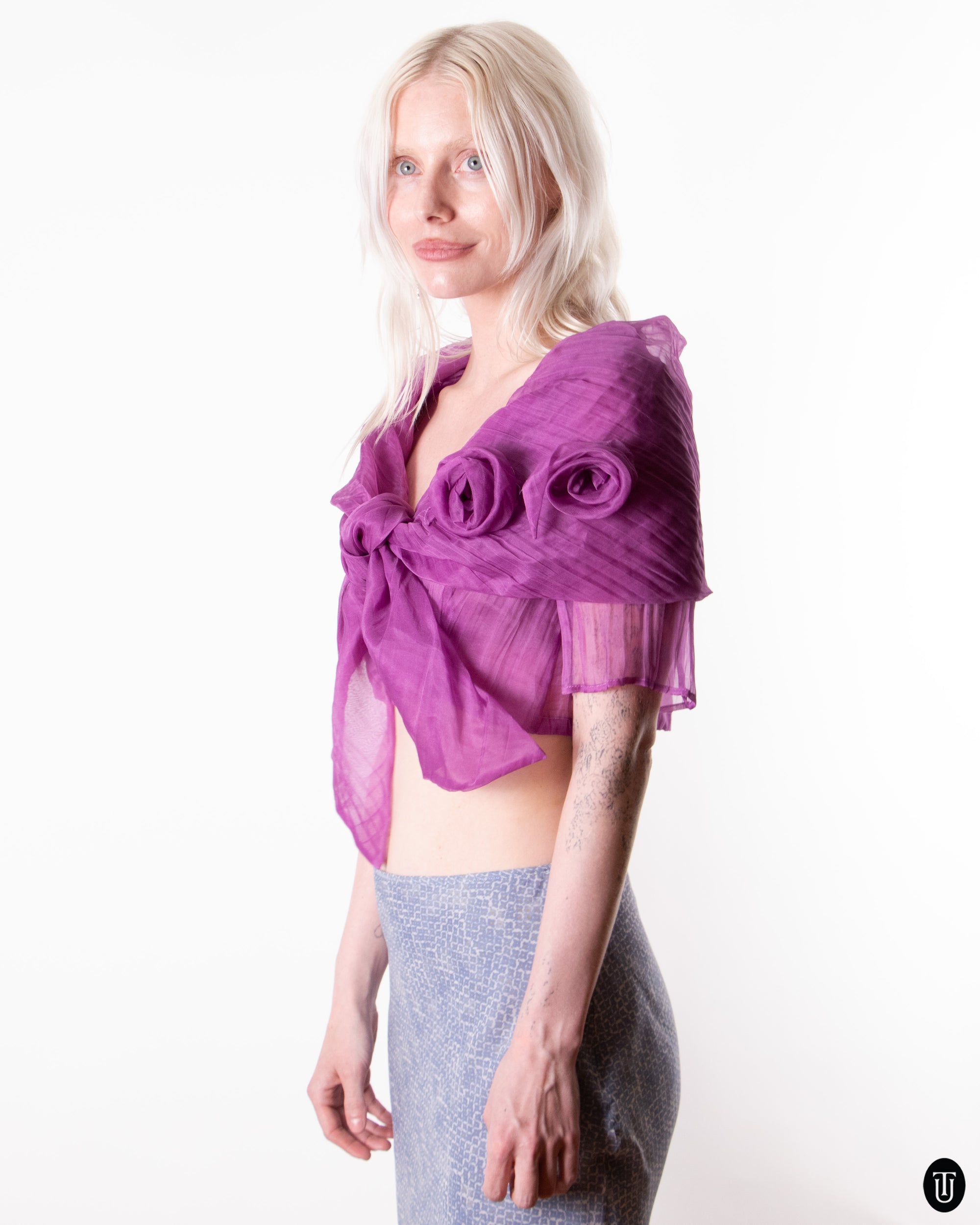 80's Sheer Wrap Bolero M