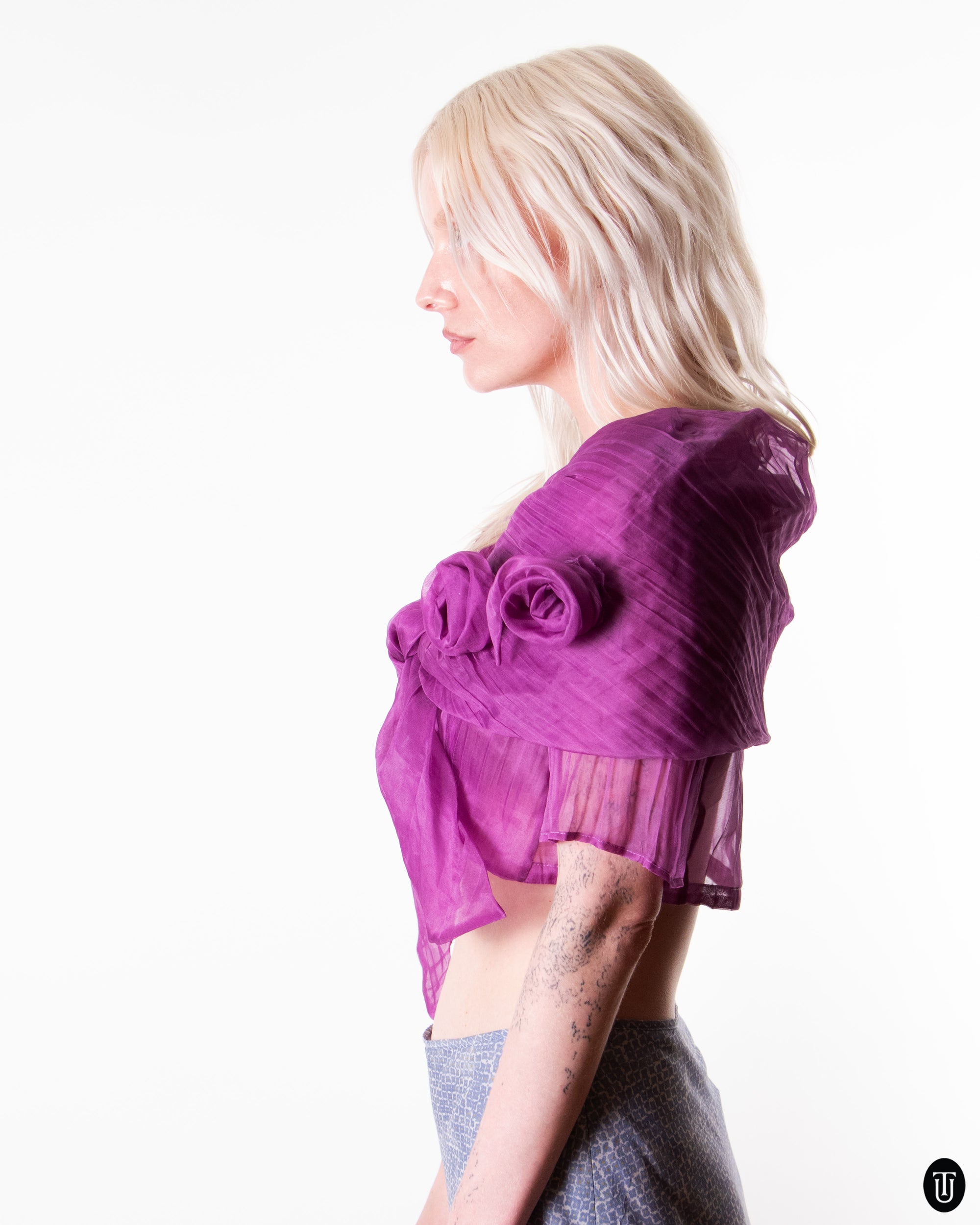 80's Sheer Wrap Bolero M