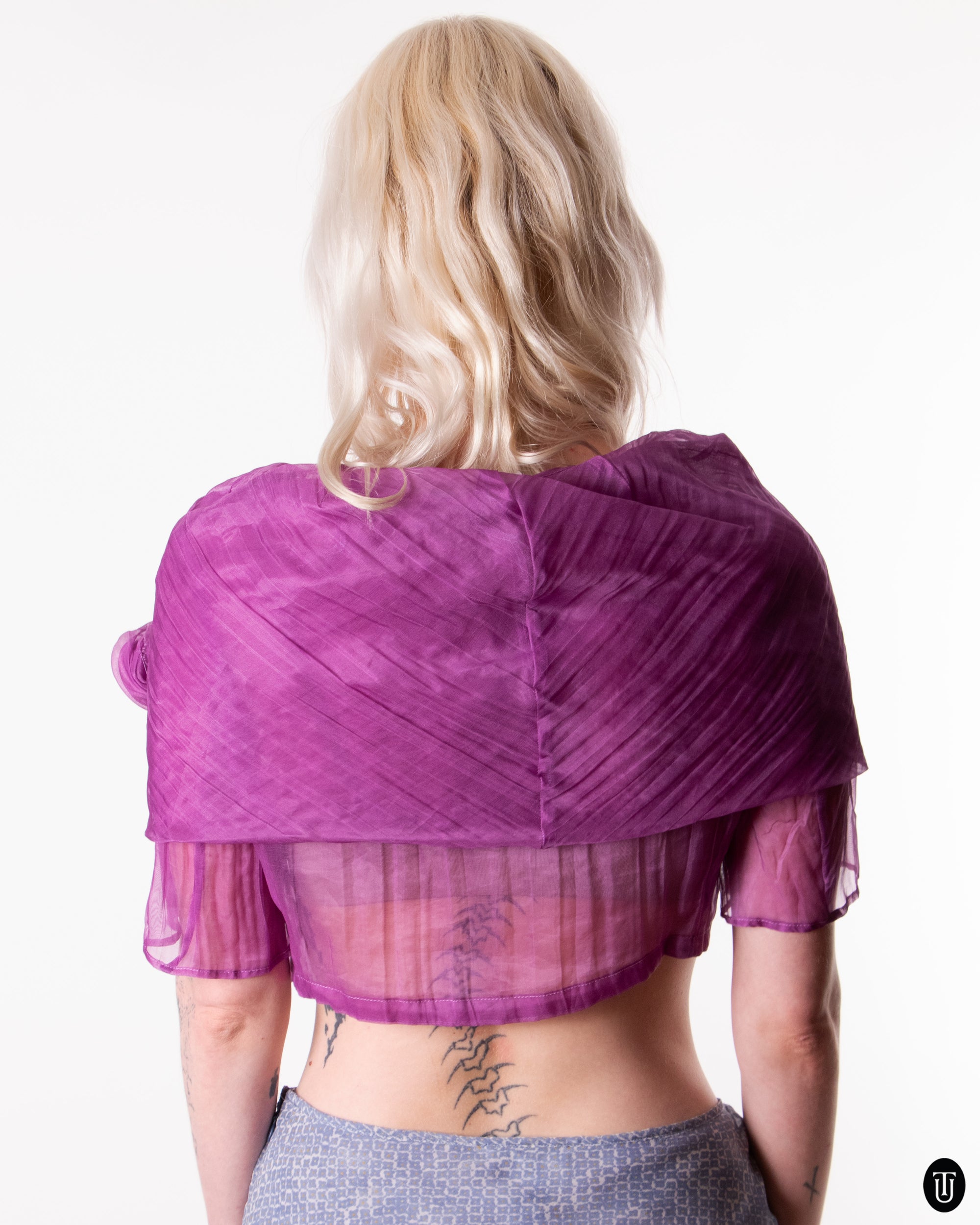 80's Sheer Wrap Bolero M