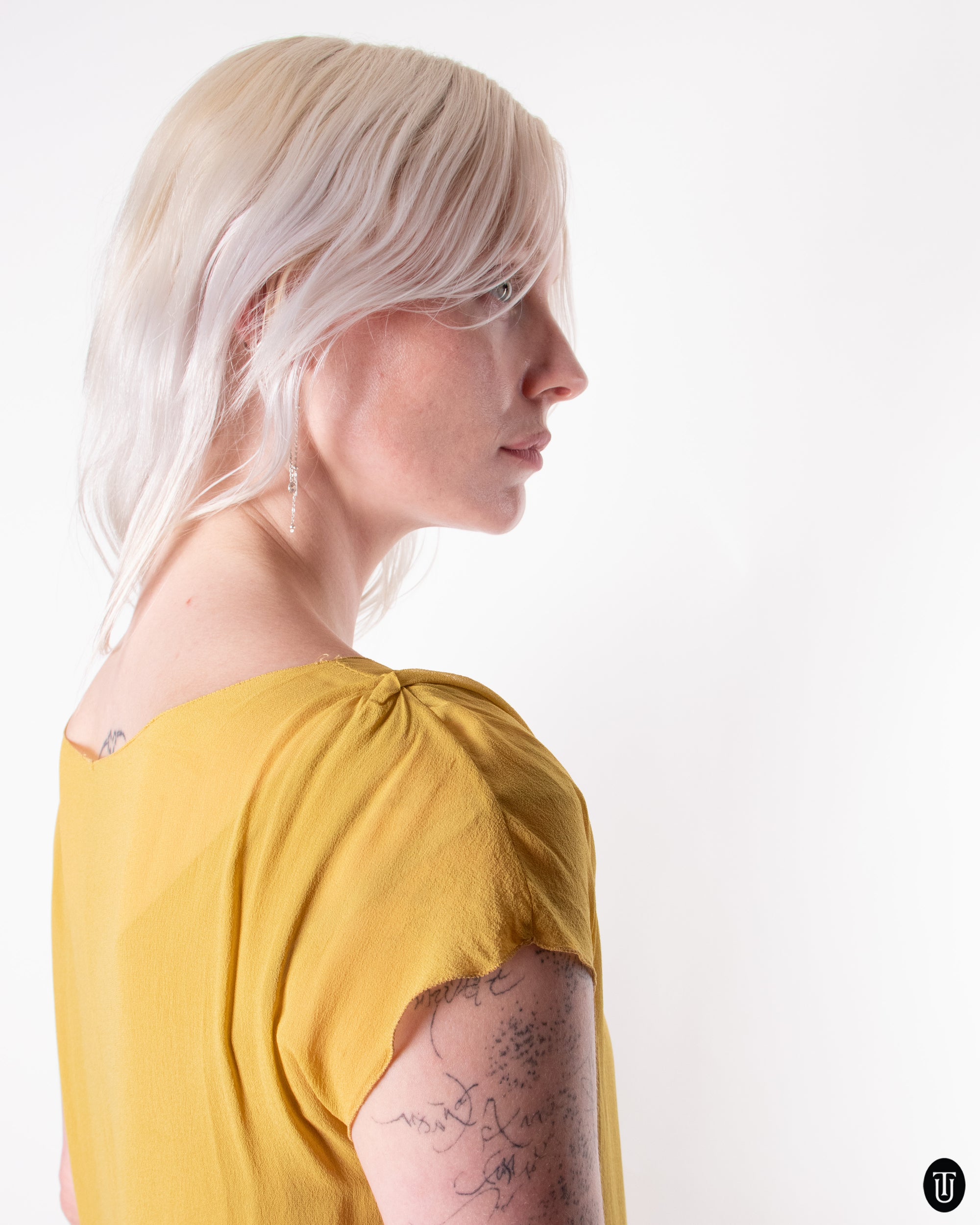 90's Stefania Lourdon Silk Dress M