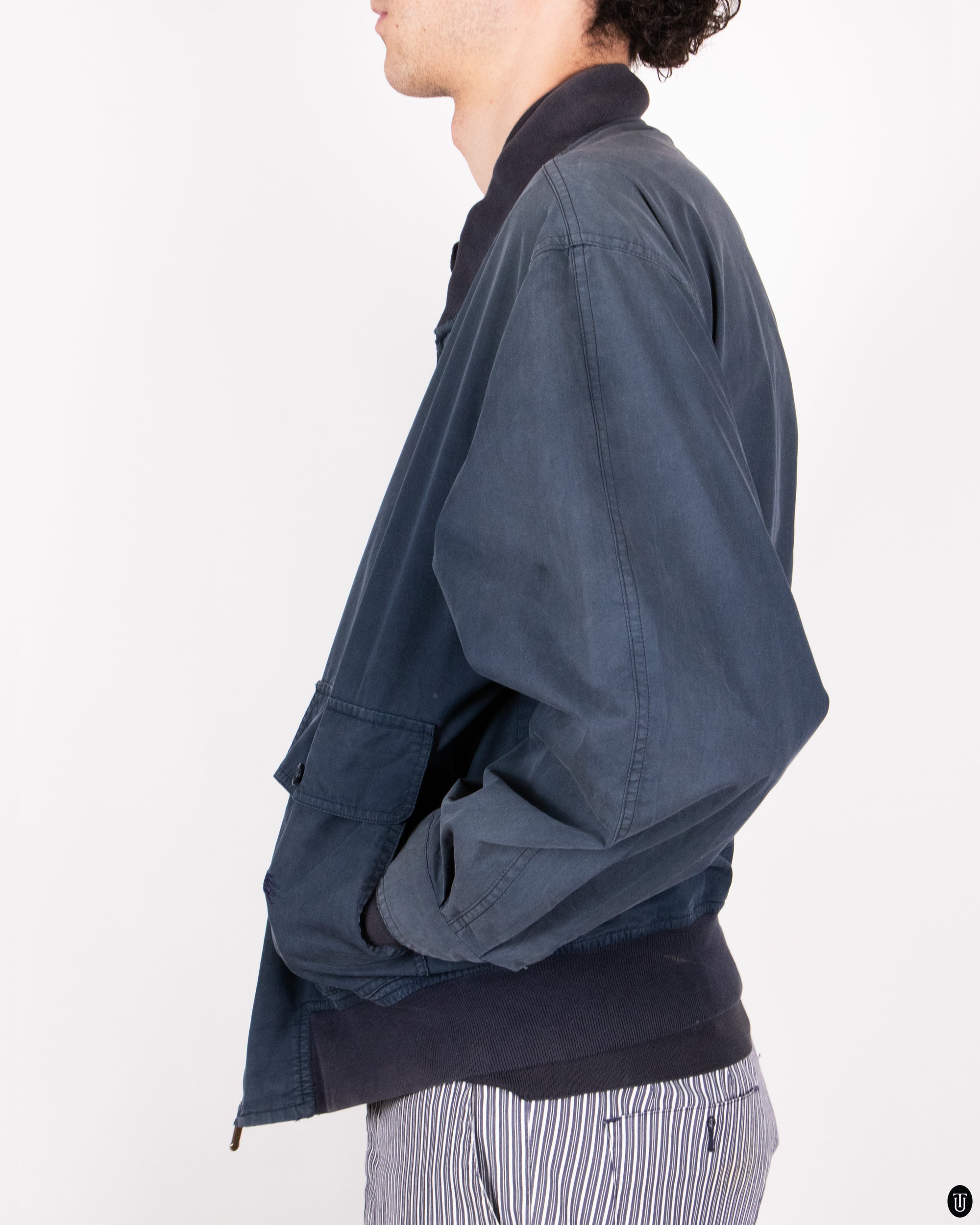 90's Burberry Light Weight Bomber Jacket M