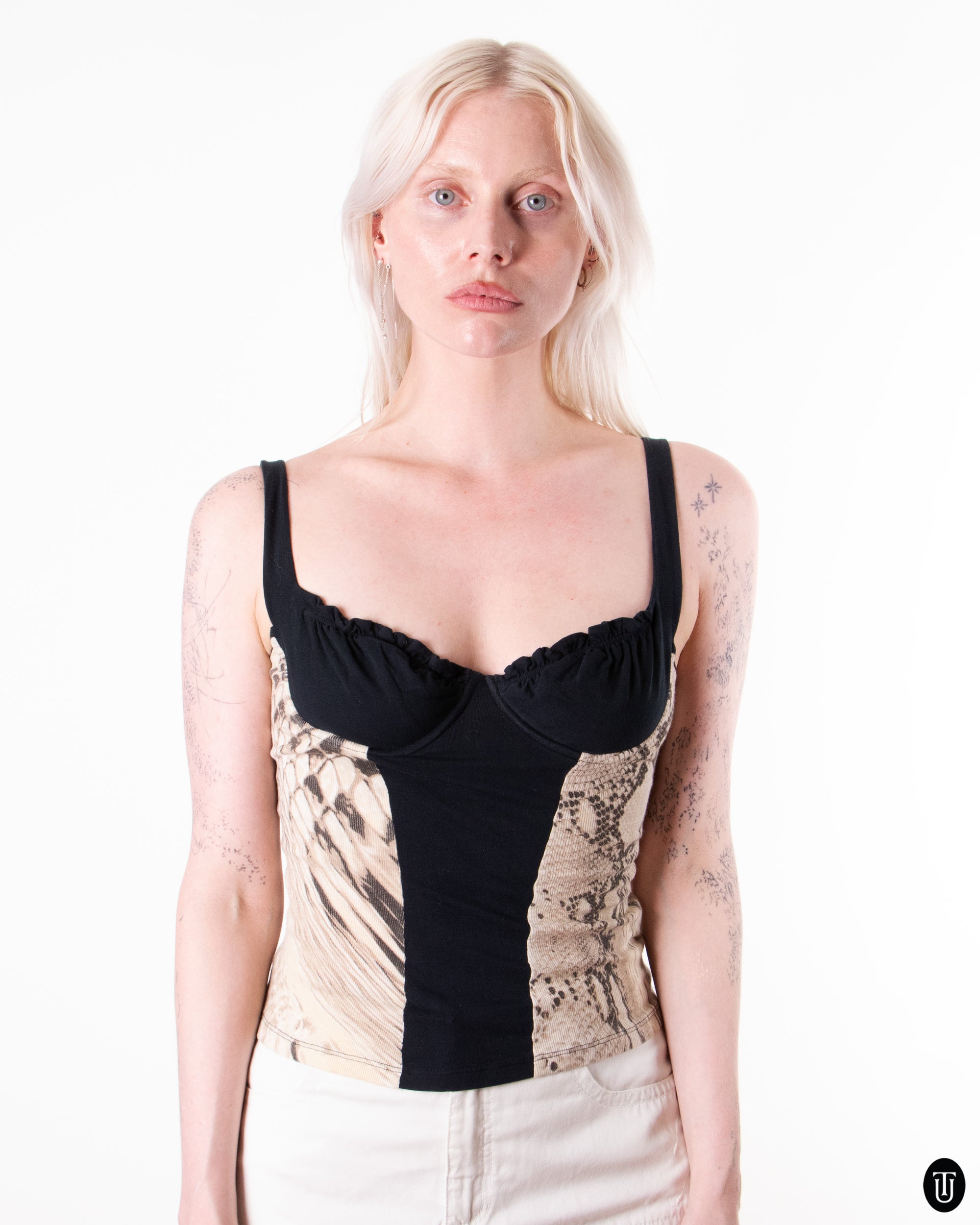 00's Just Cavalli Bustier Top S