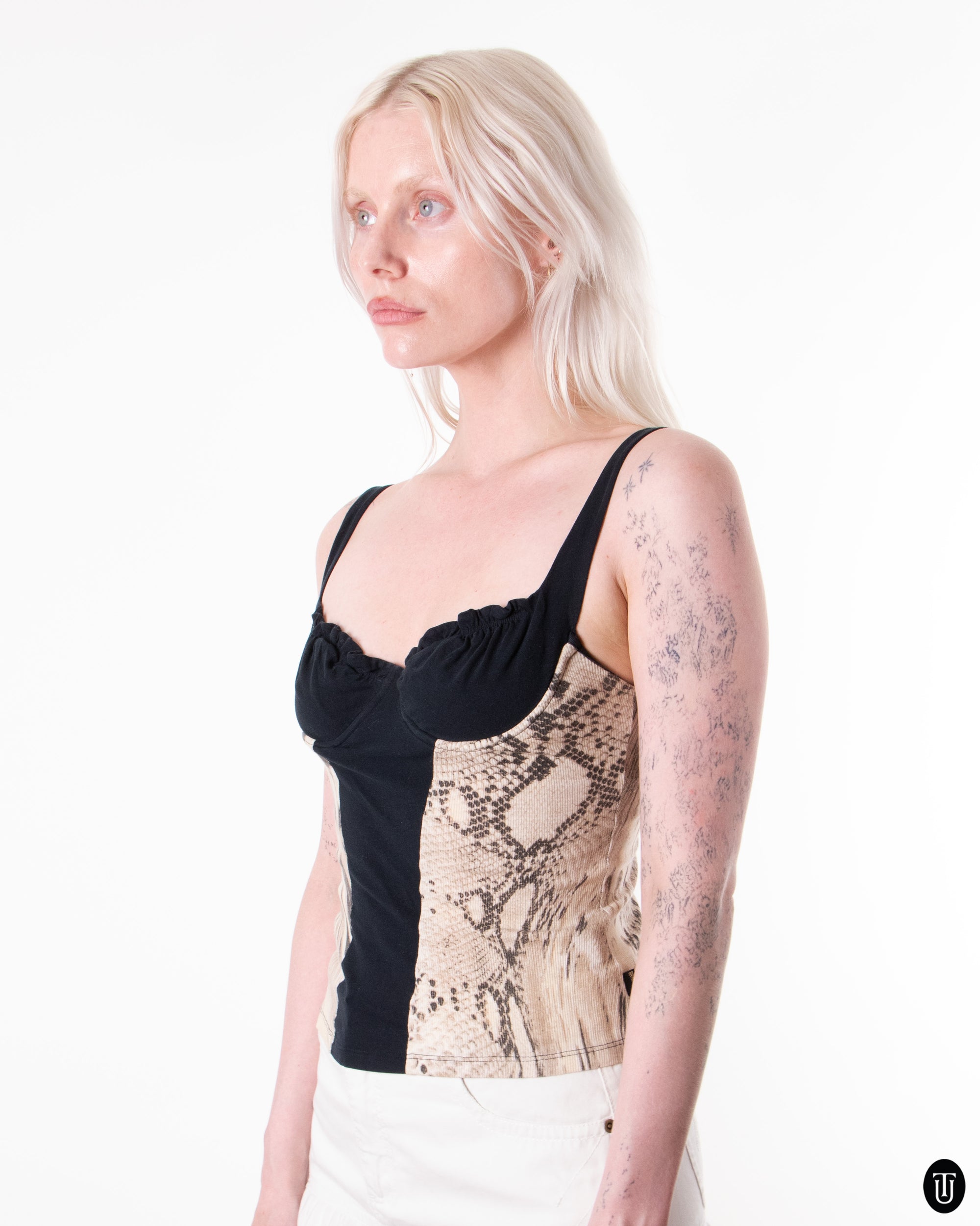 00's Just Cavalli Bustier Top S