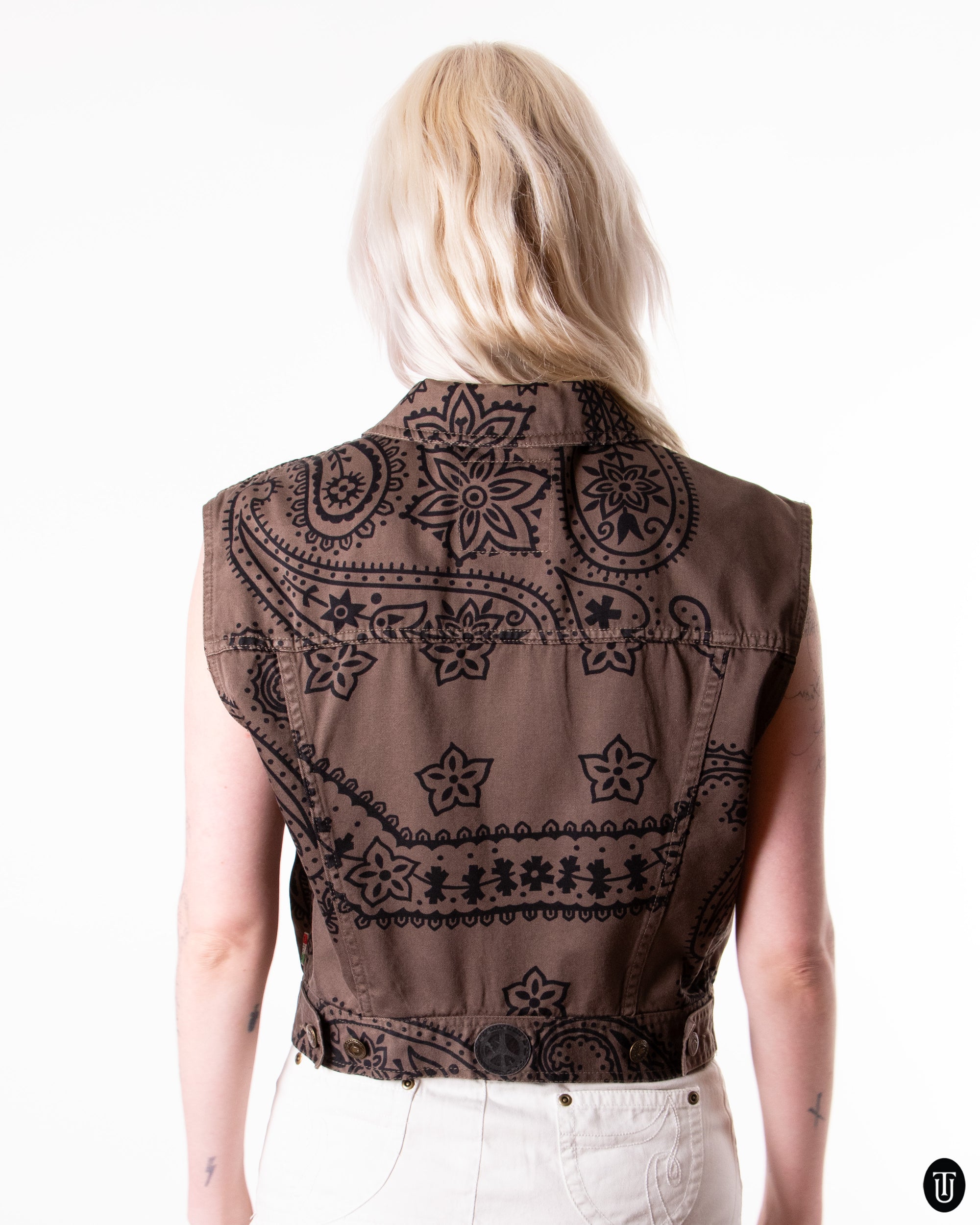 90's Moschino Jeans Cropped Vest M