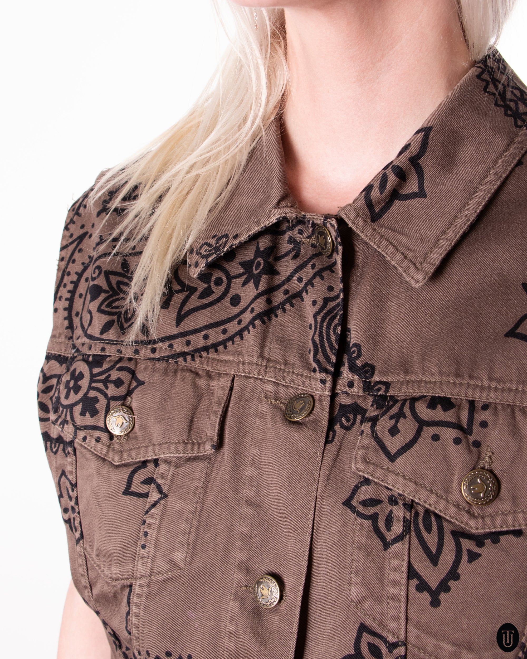 90's Moschino Jeans Cropped Vest M